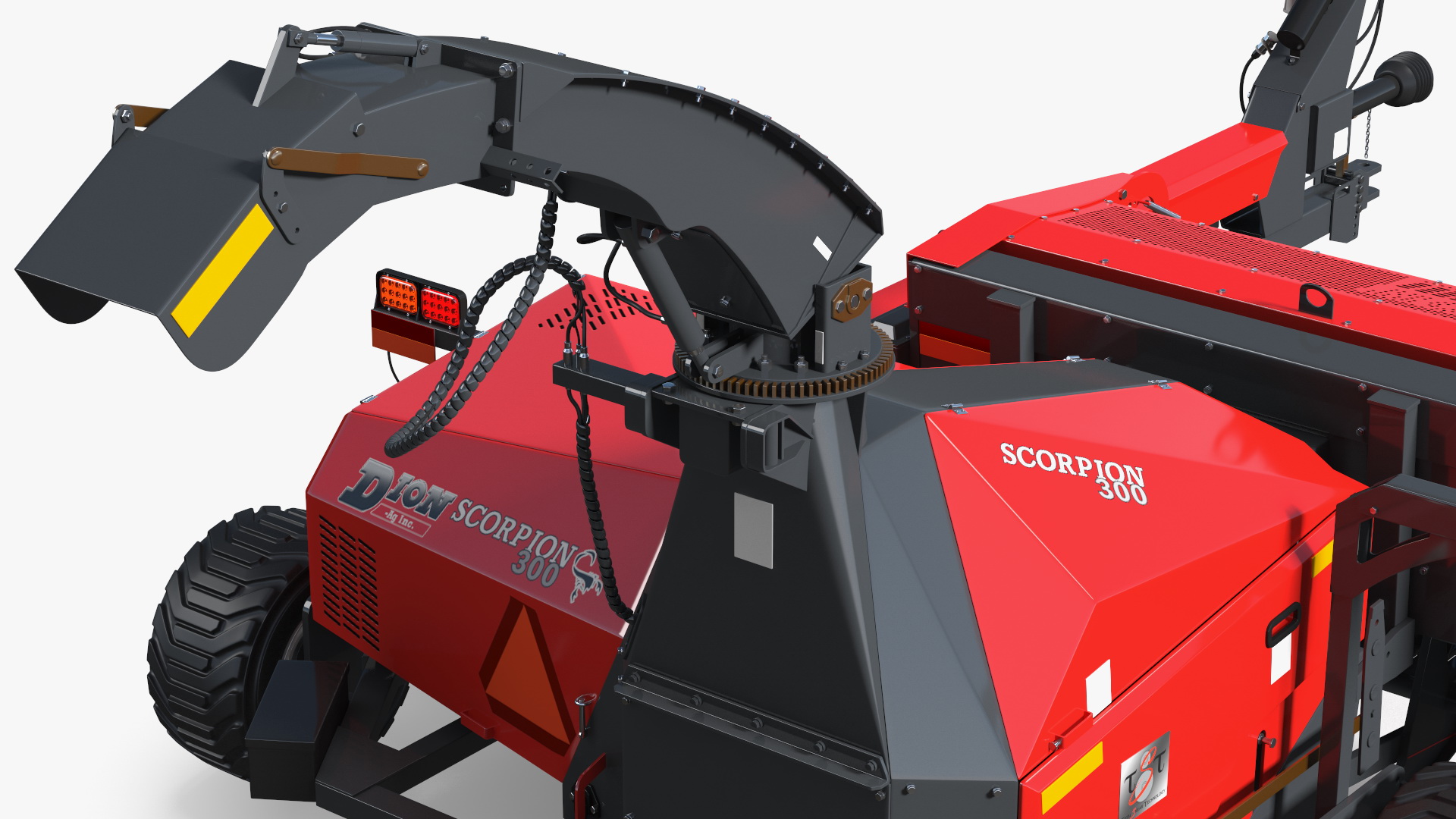 3D Forage Harvester Scorpion 300 Rigged