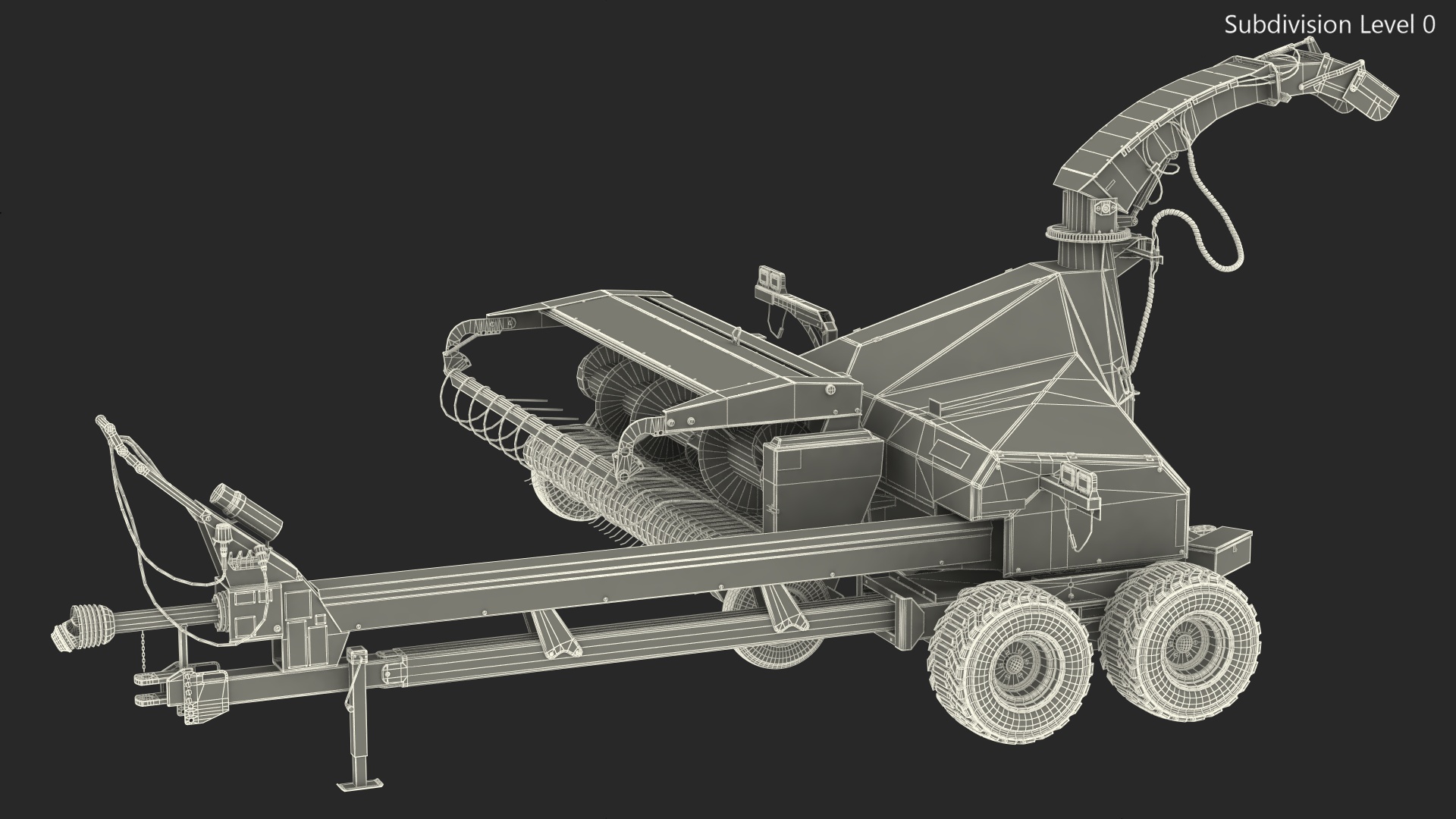 3D Forage Harvester Scorpion 300 Rigged