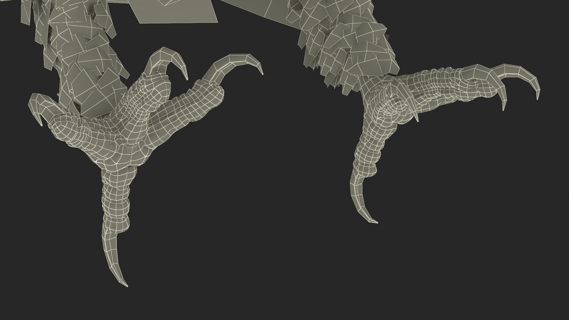 Gurney Eagle Attacking Pose 3D