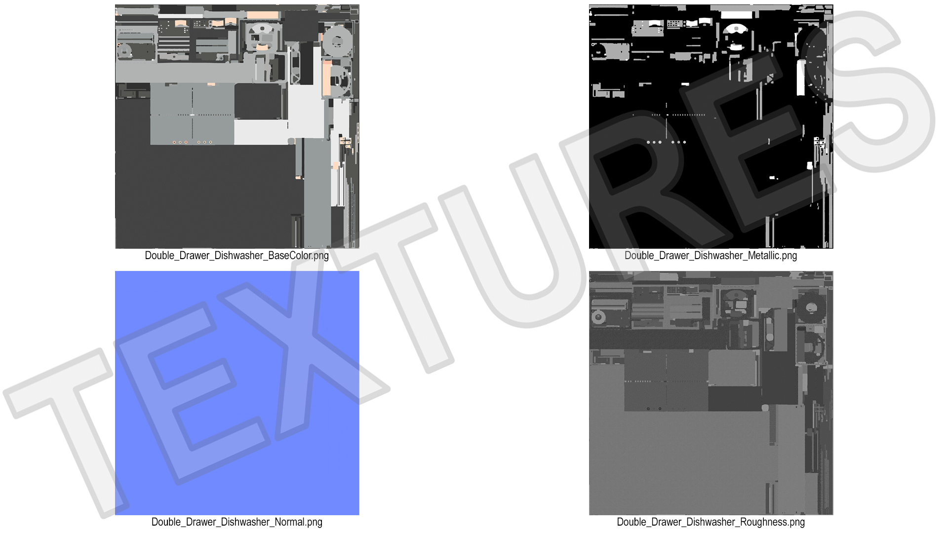 Double Drawer Dishwasher Cafe 24 3D