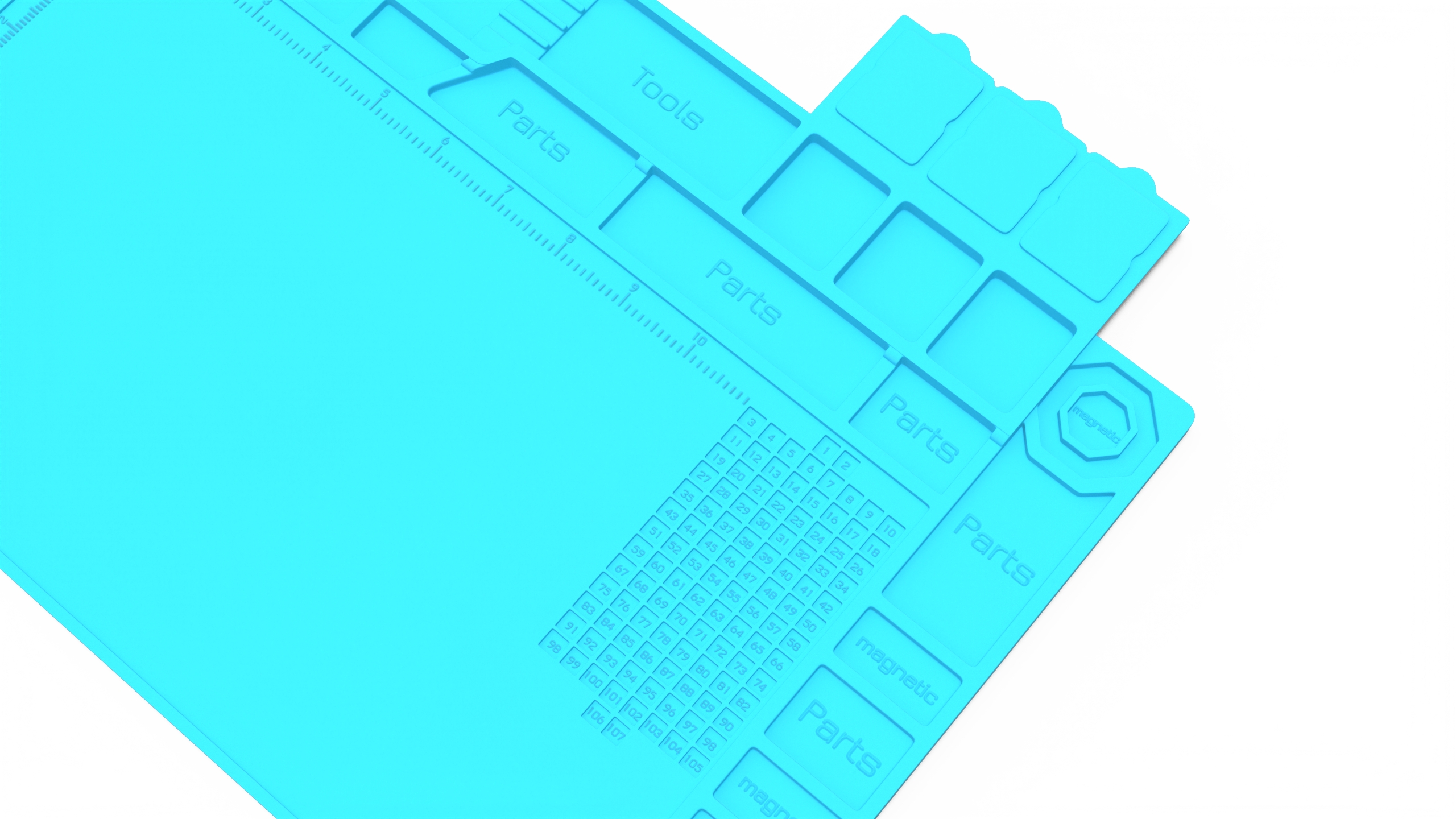 Silicone Repair Mat Blue 3D model