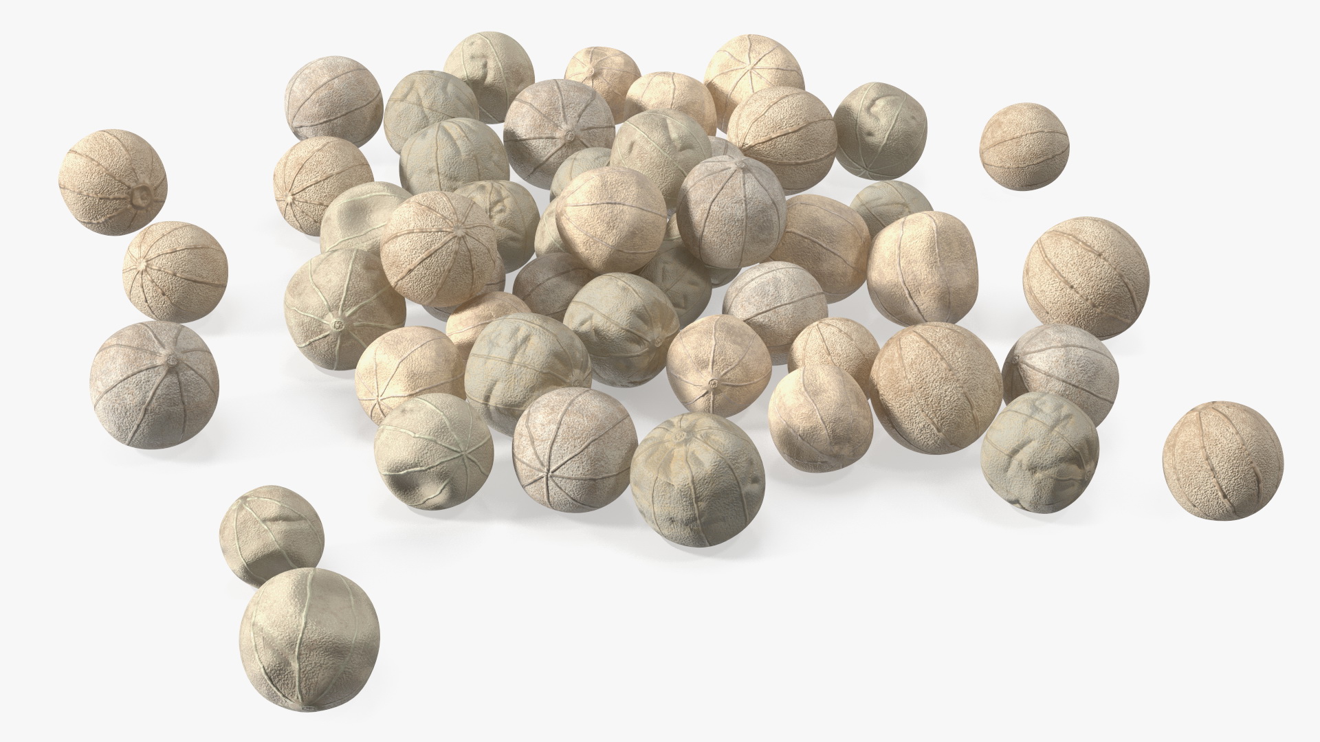 Dried White Peppercorn 3D