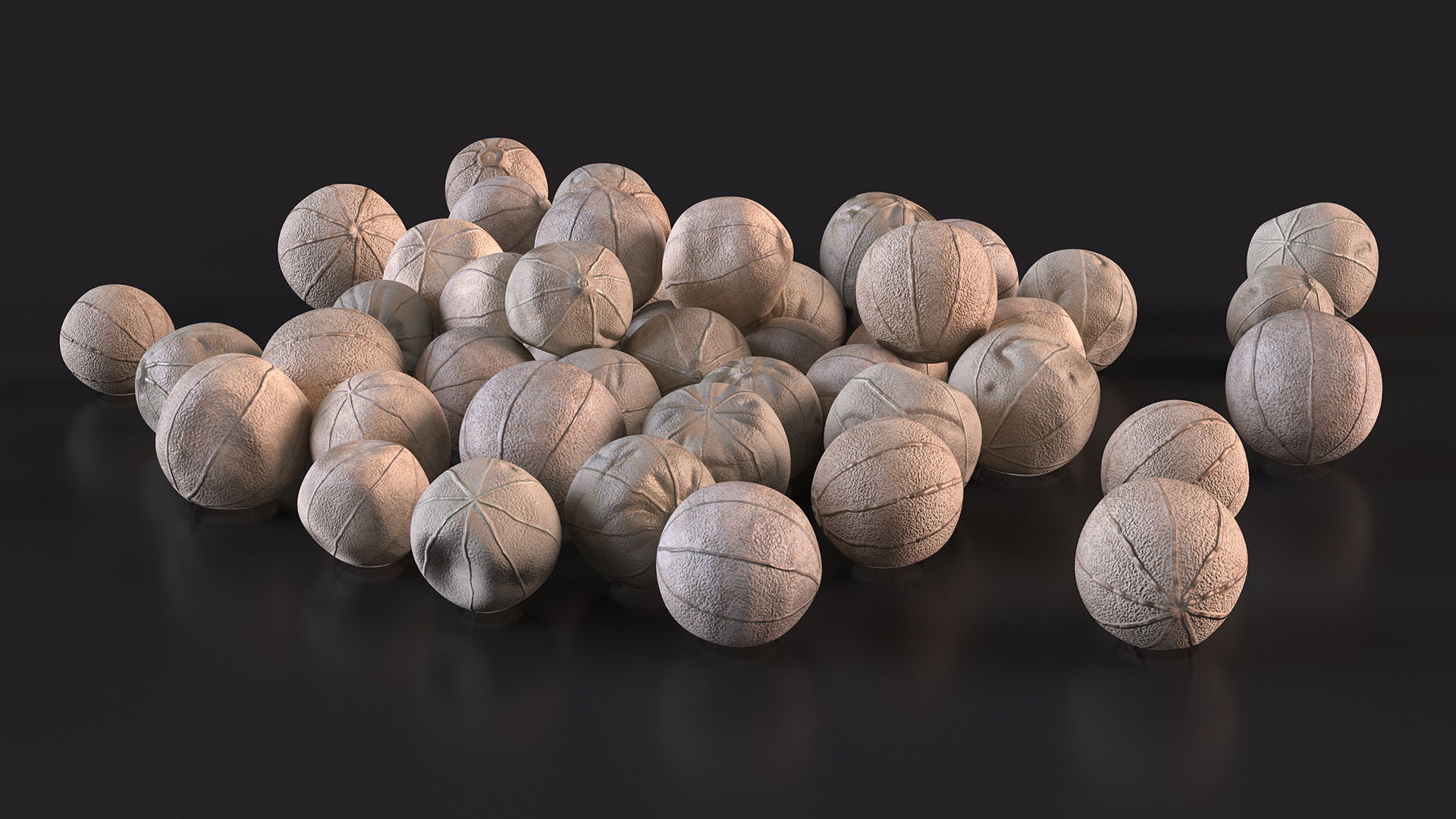 Dried White Peppercorn 3D