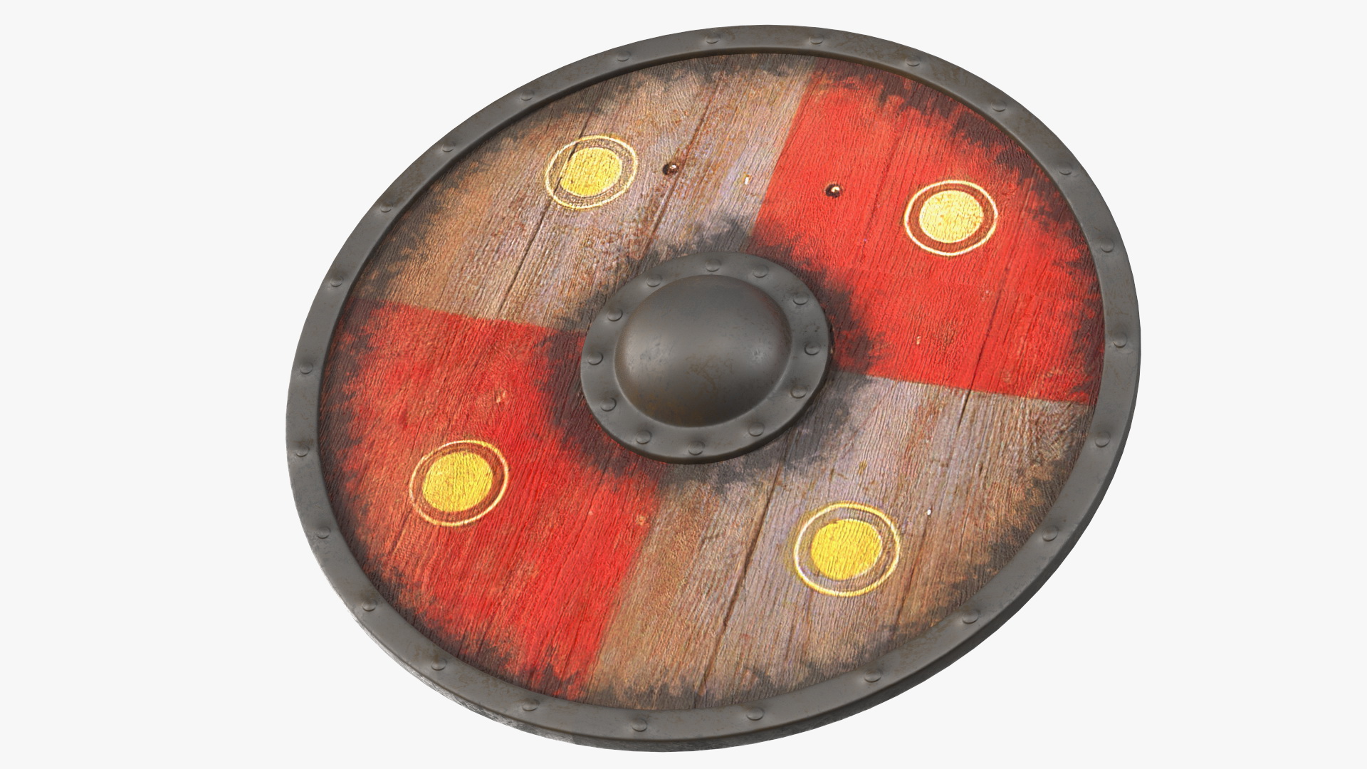 3D Viking Shields Set model