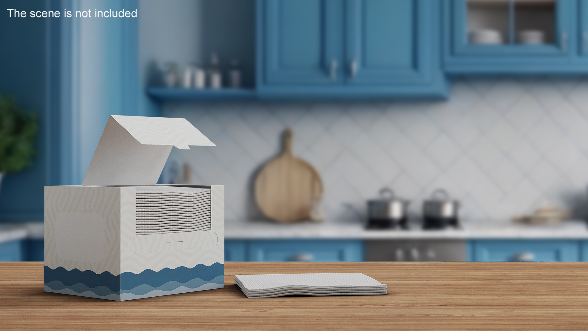 3D Mockup Clean Paper Towel Box model