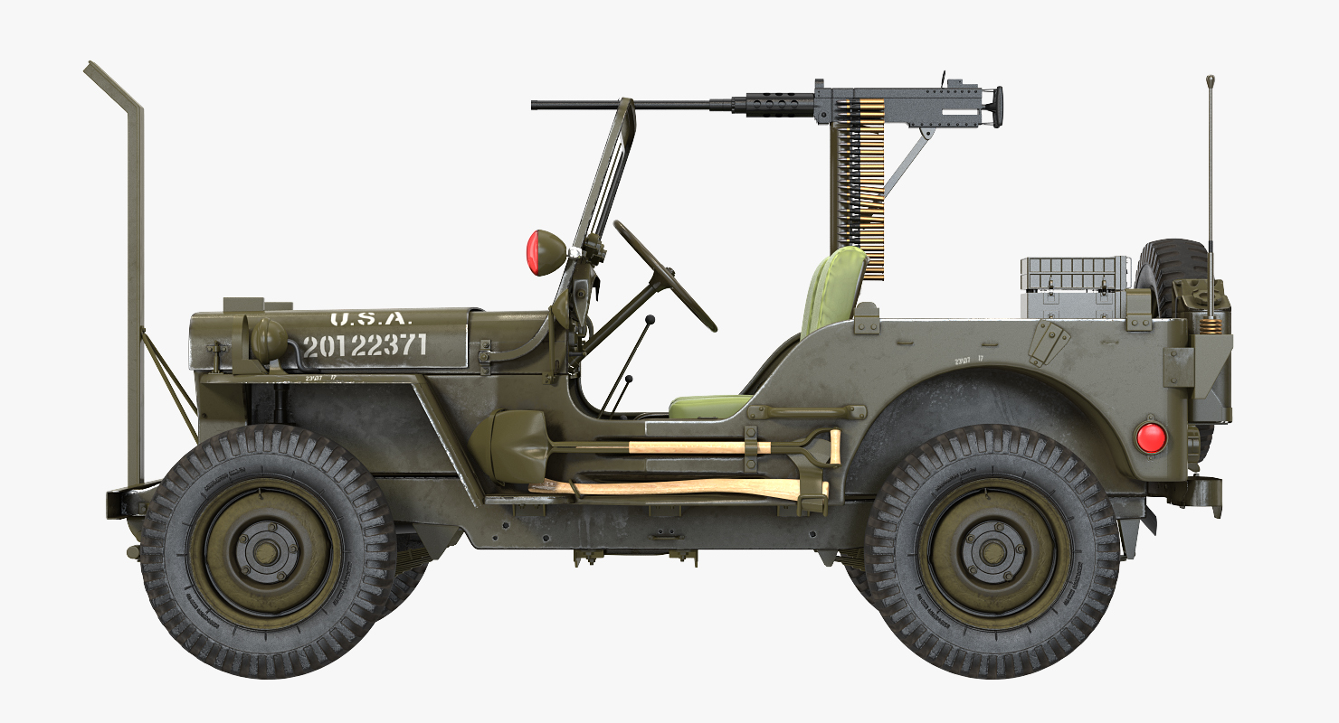 US Army Jeep Willys MB Ambulance 3D