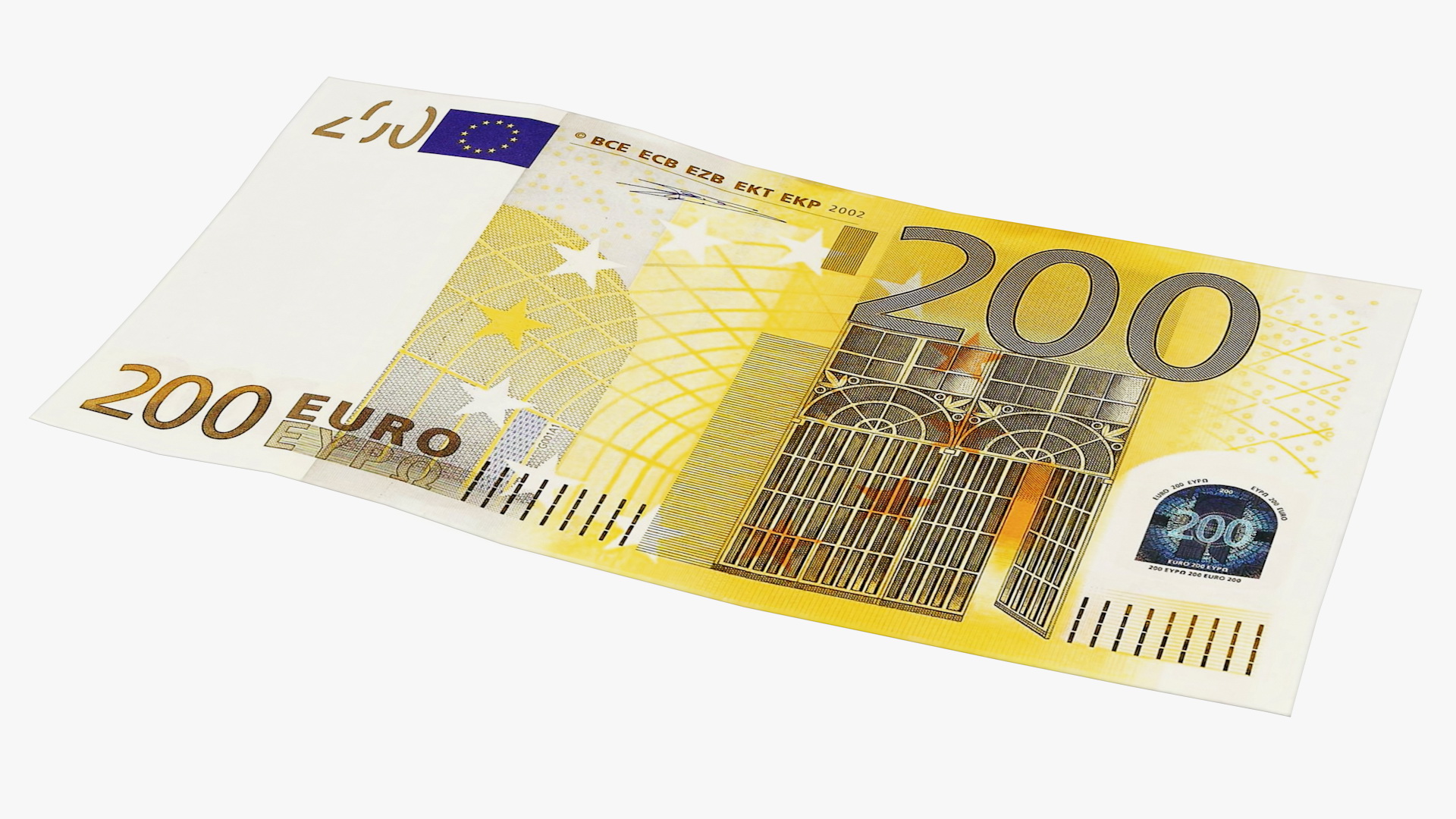 200 Euro Banknote 3D