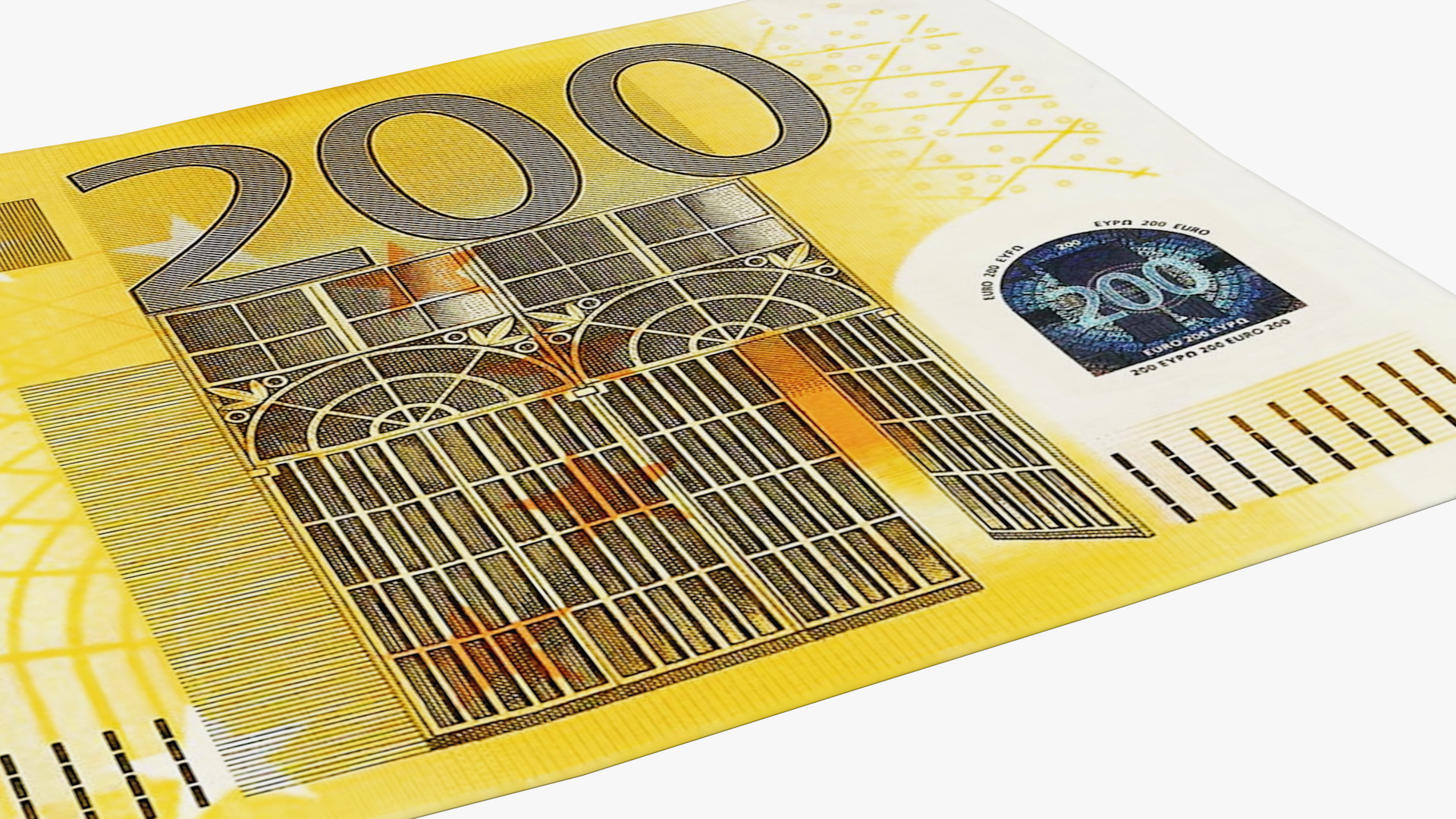 200 Euro Banknote 3D