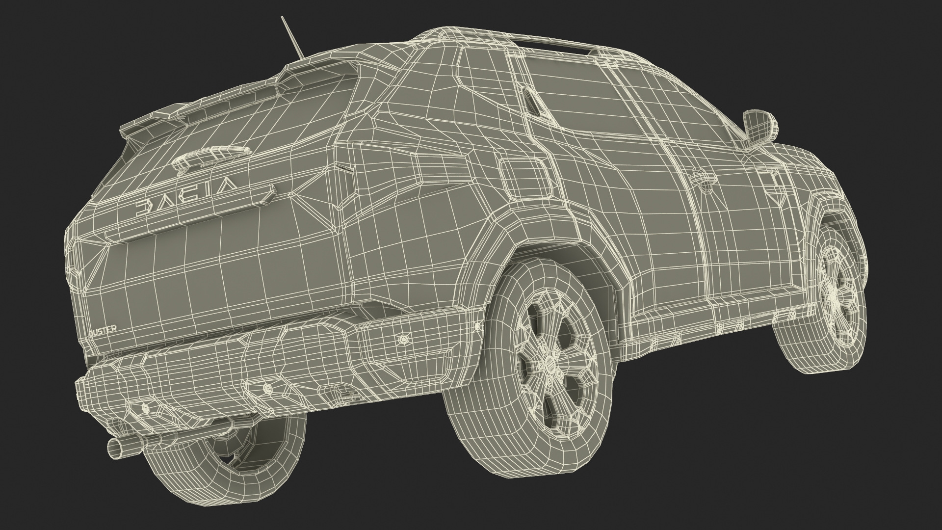 Dacia Duster 2024 Crossover Orange 3D model