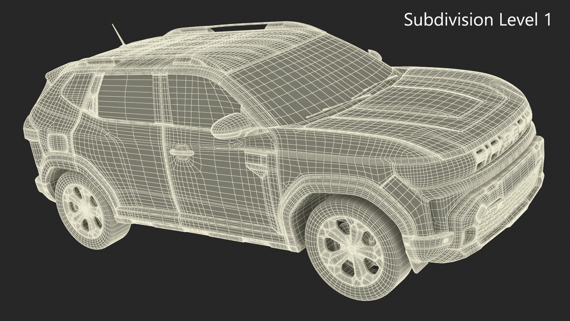 Dacia Duster 2024 Crossover Orange 3D model