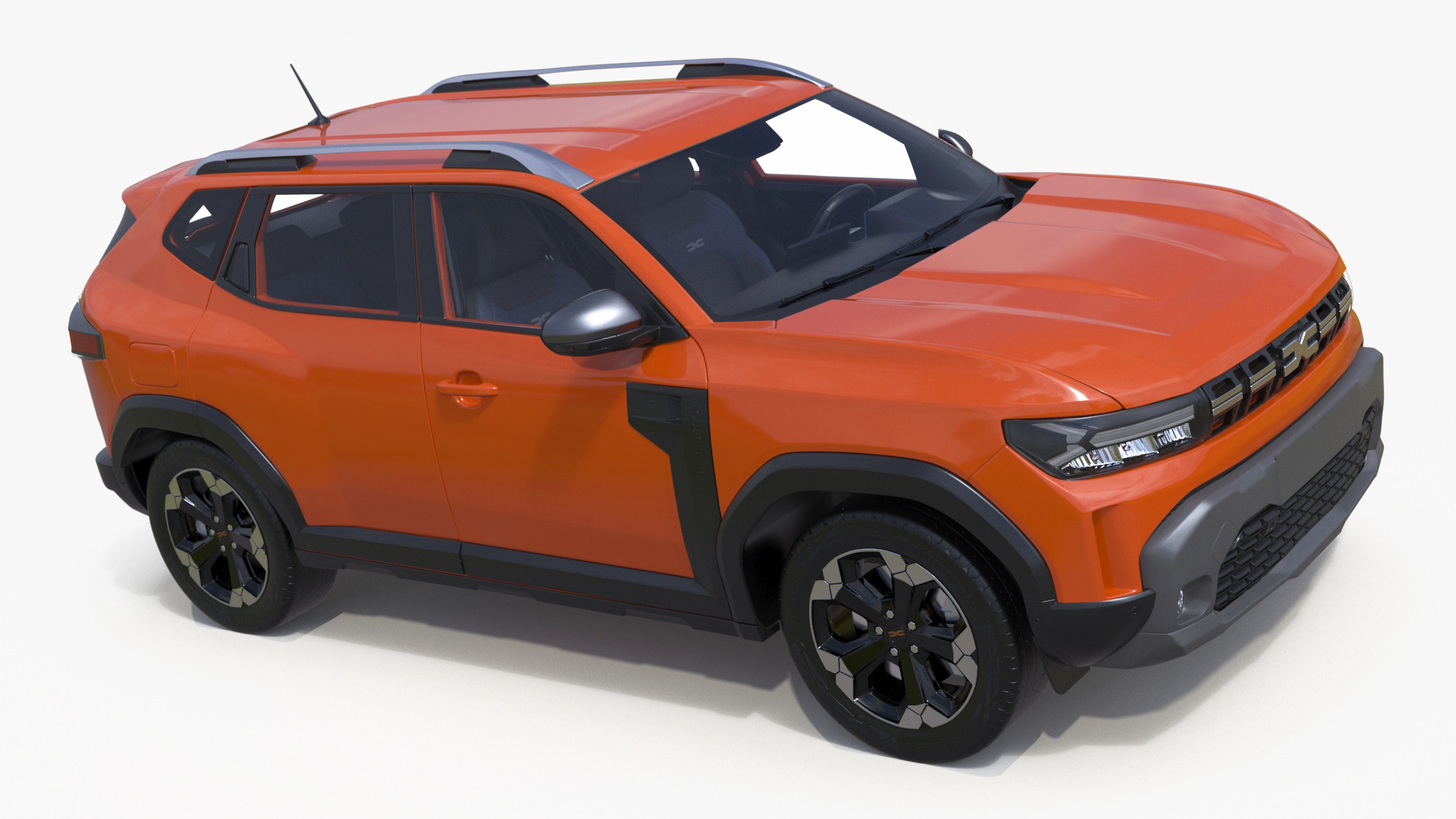 Dacia Duster 2024 Crossover Orange 3D model