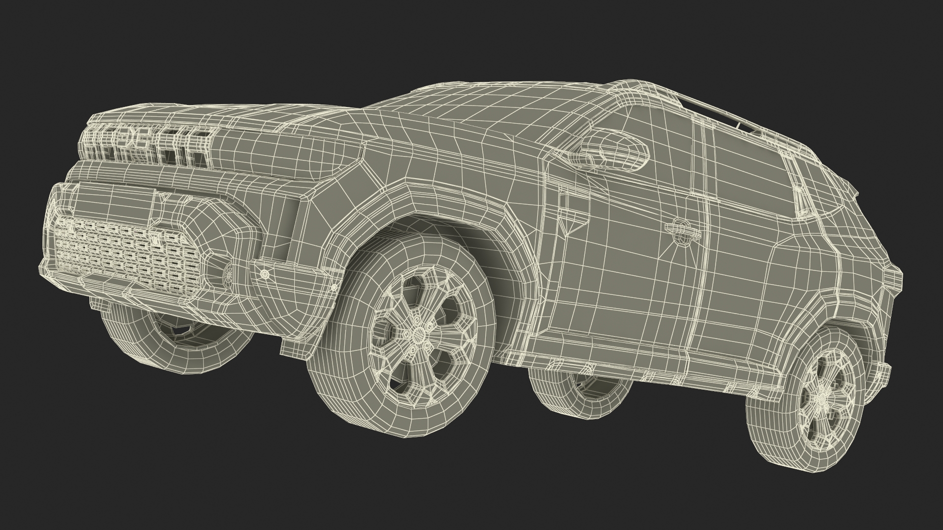 Dacia Duster 2024 Crossover Orange 3D model