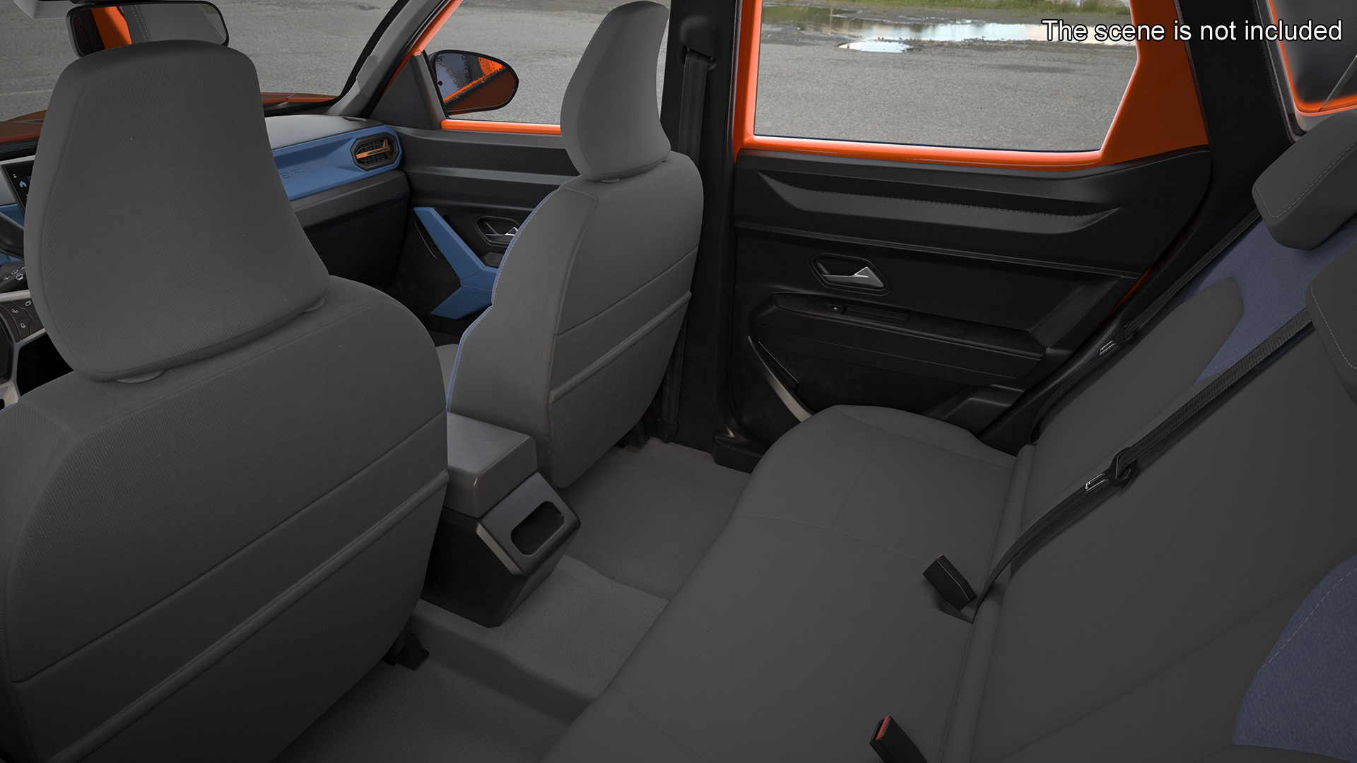 Dacia Duster 2024 Crossover Orange 3D model