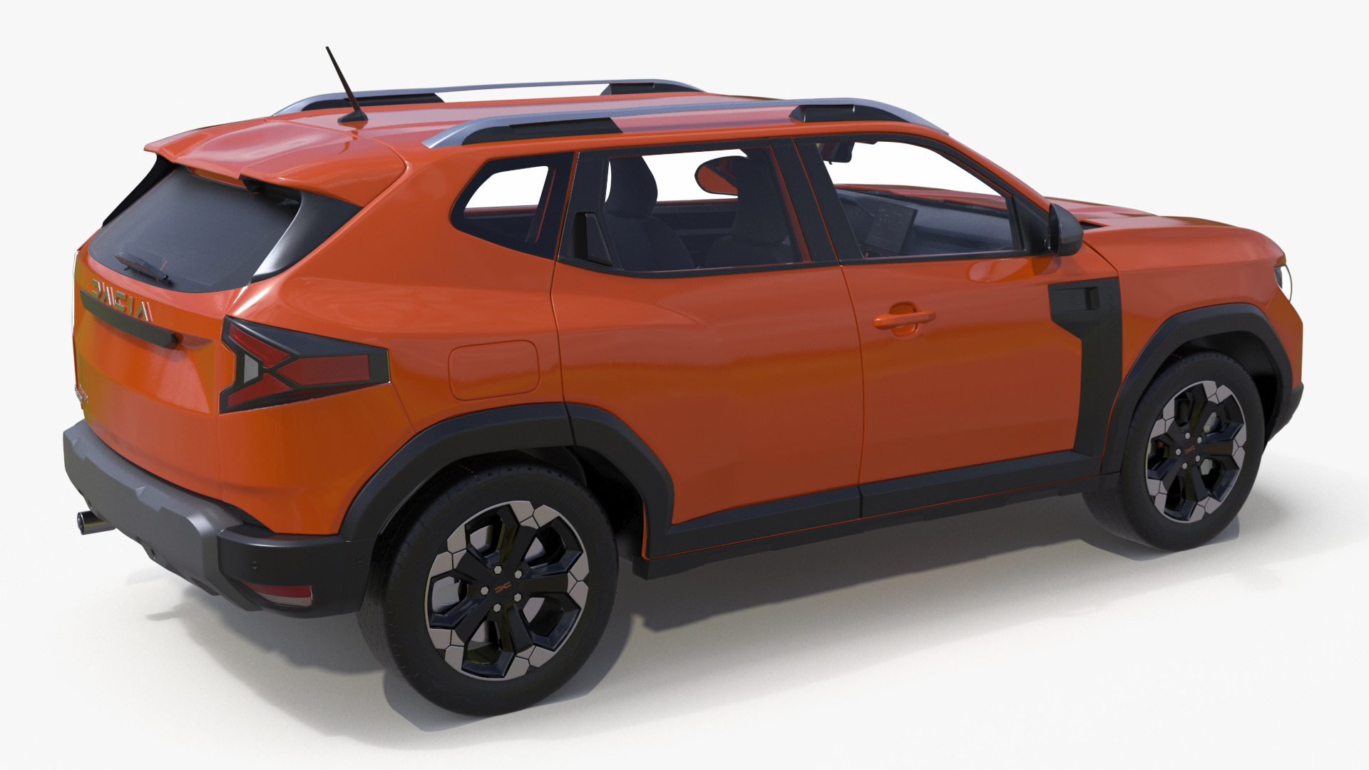 Dacia Duster 2024 Crossover Orange 3D model