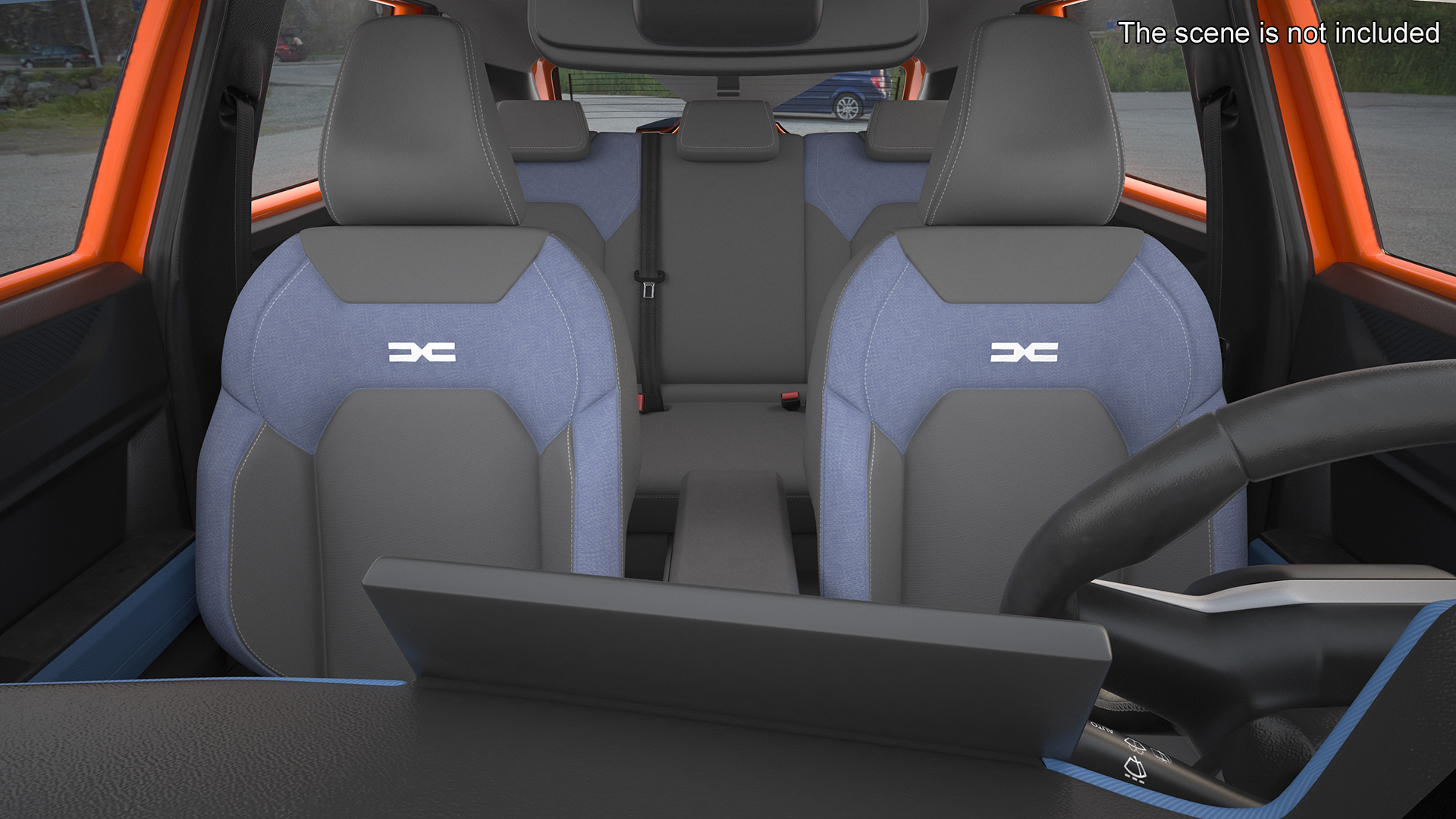 Dacia Duster 2024 Crossover Orange 3D model