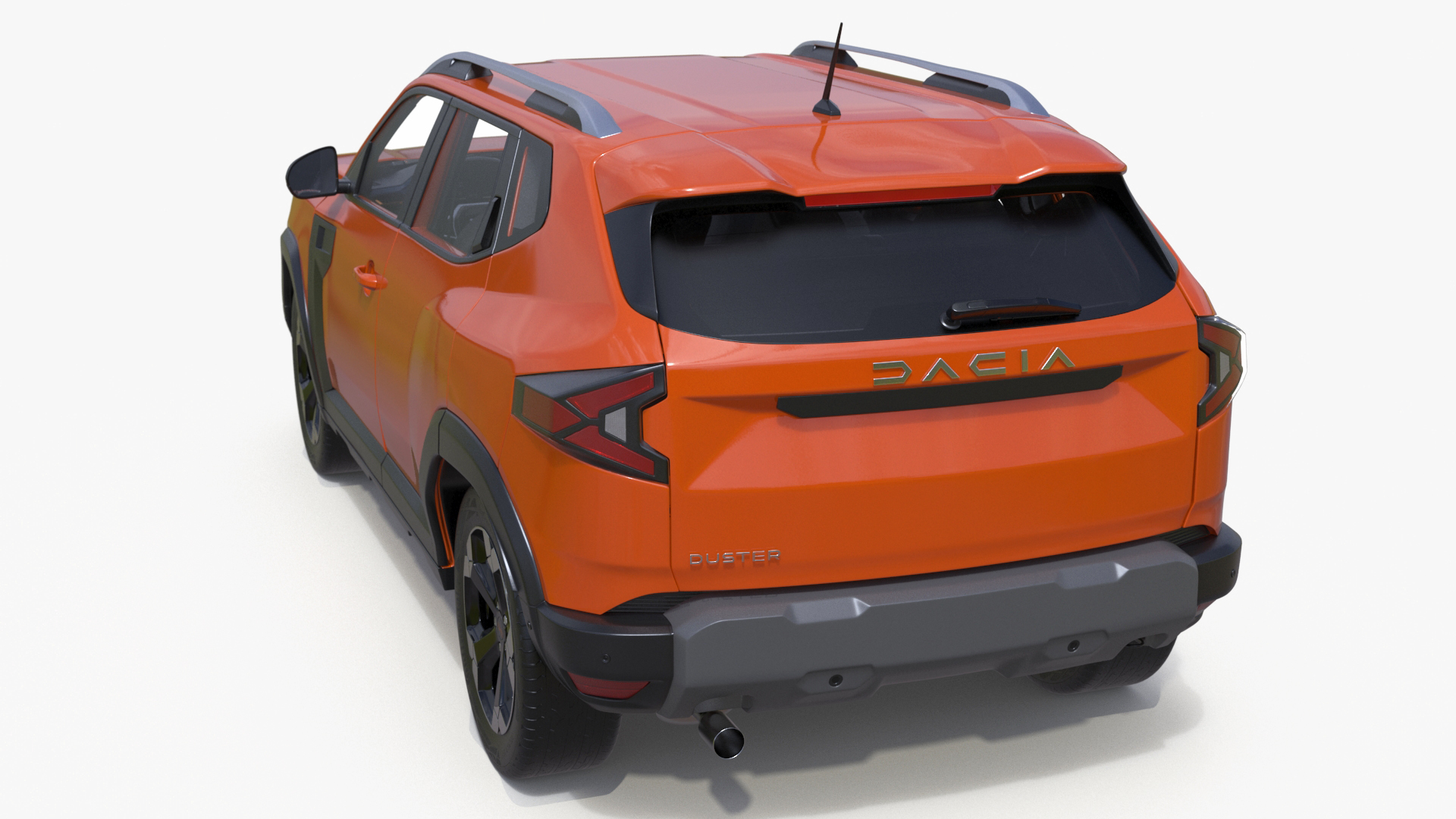 Dacia Duster 2024 Crossover Orange 3D model