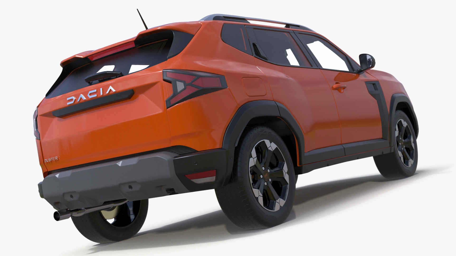 Dacia Duster 2024 Crossover Orange 3D model