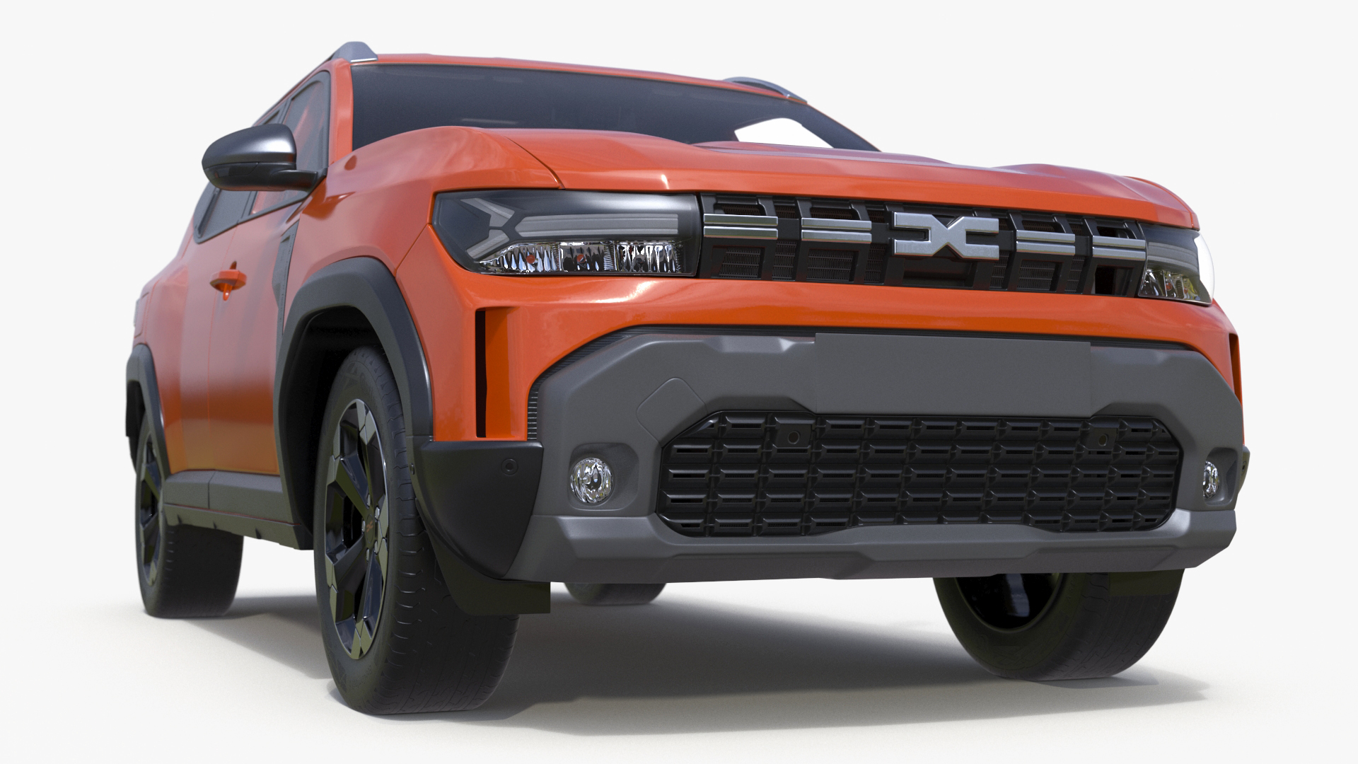 Dacia Duster 2024 Crossover Orange 3D model