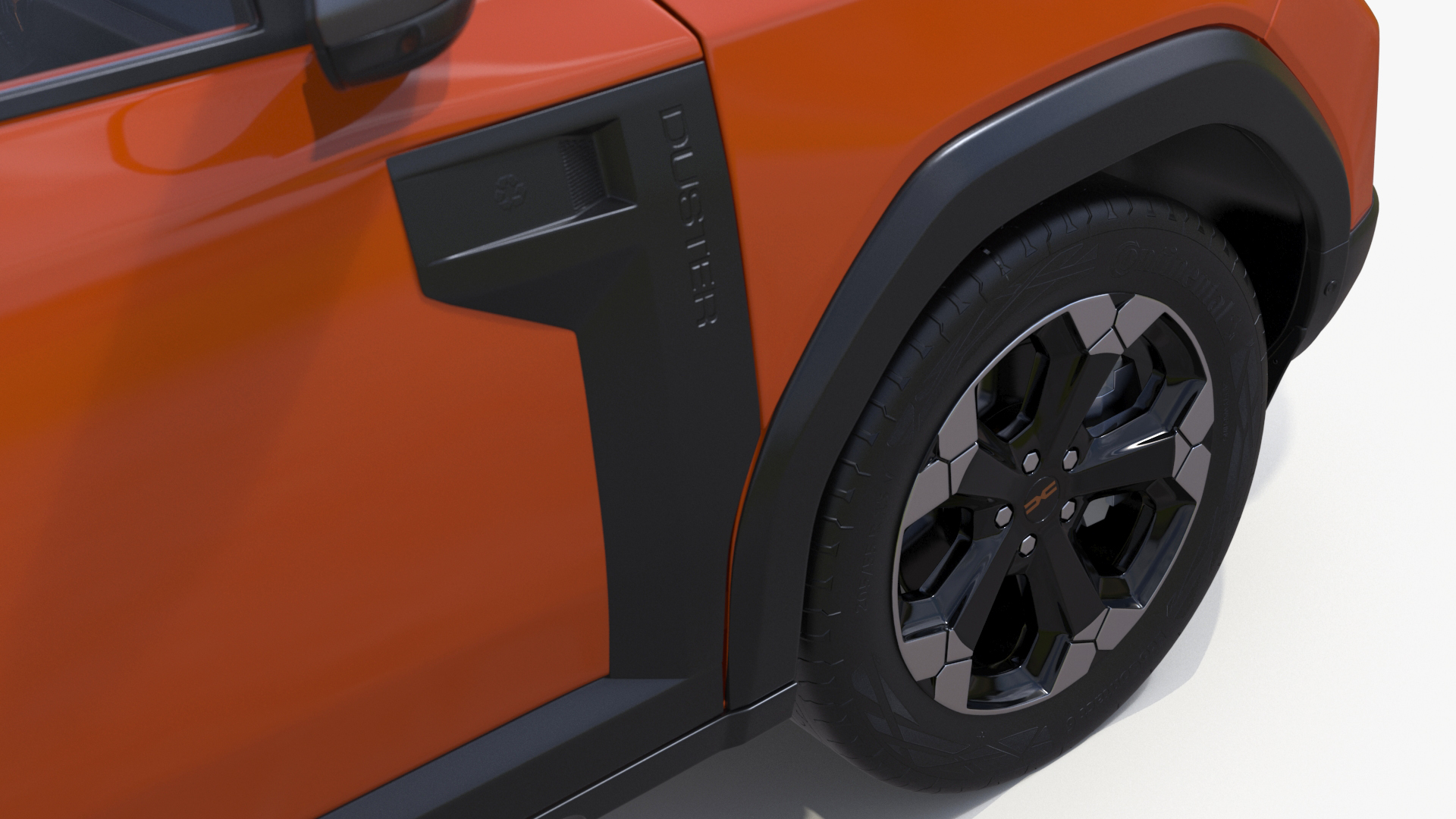 Dacia Duster 2024 Crossover Orange 3D model