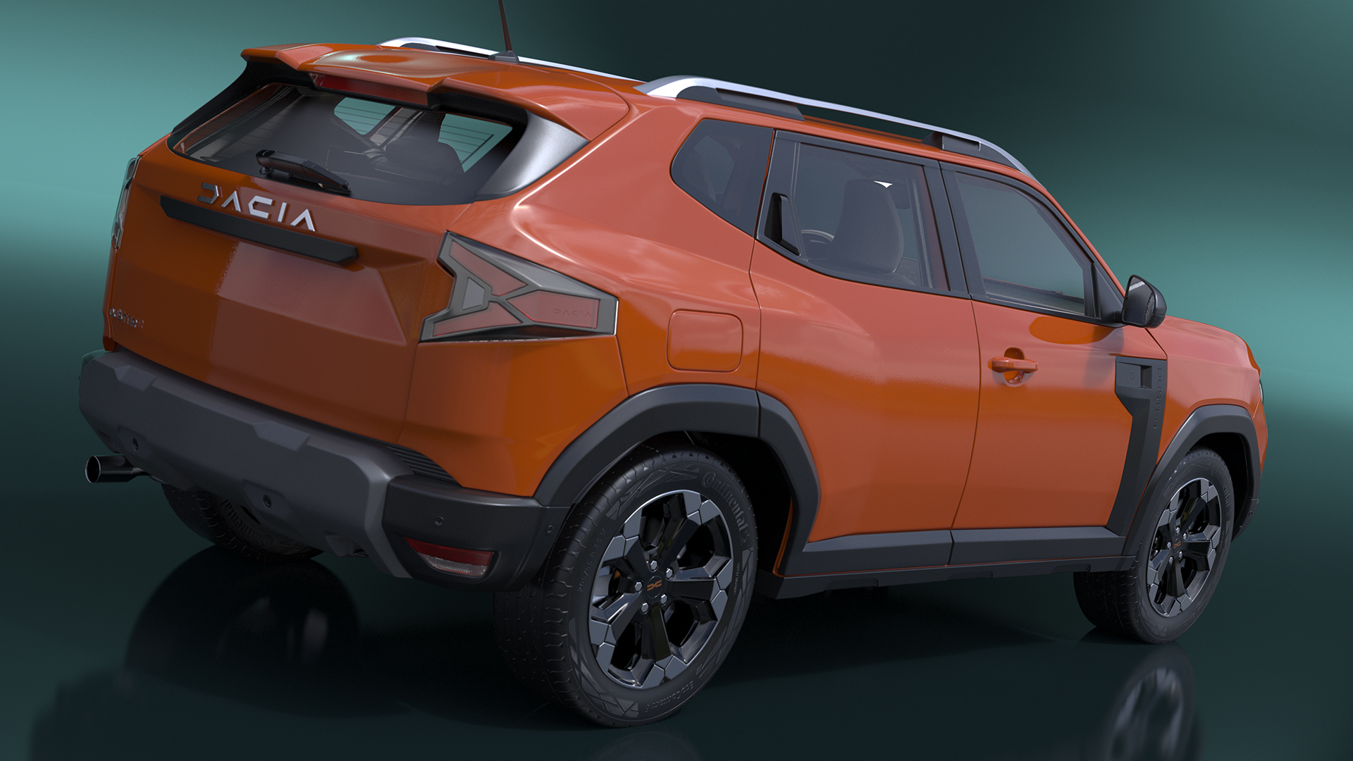 Dacia Duster 2024 Crossover Orange 3D model