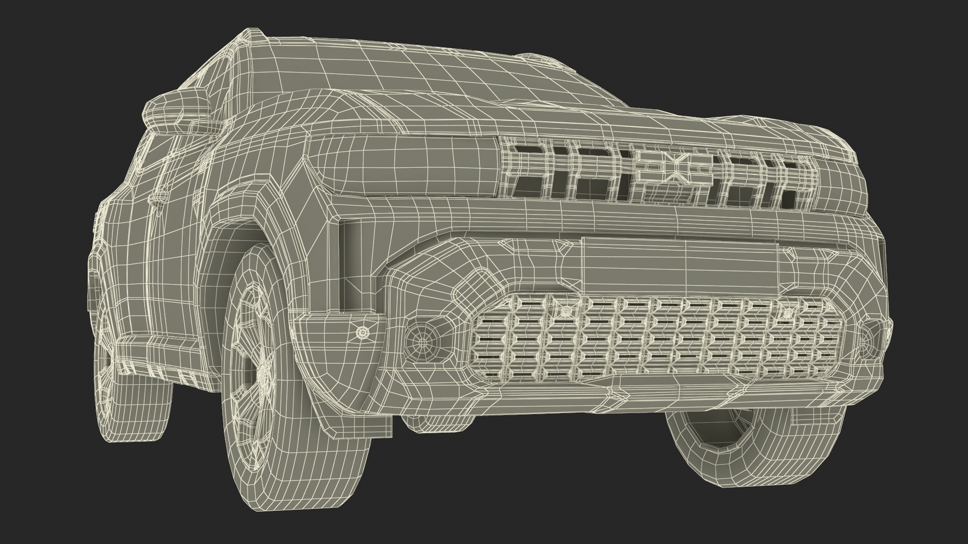 Dacia Duster 2024 Crossover Orange 3D model