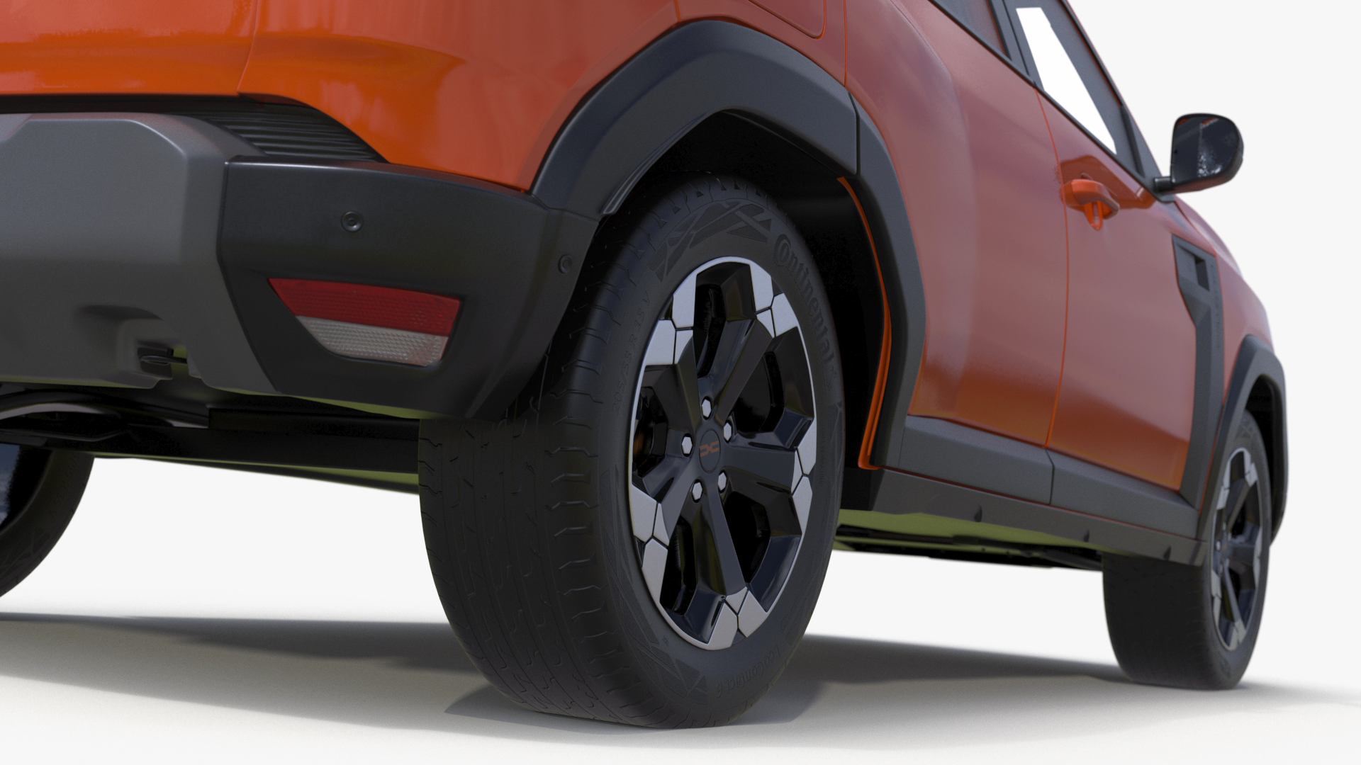 Dacia Duster 2024 Crossover Orange 3D model