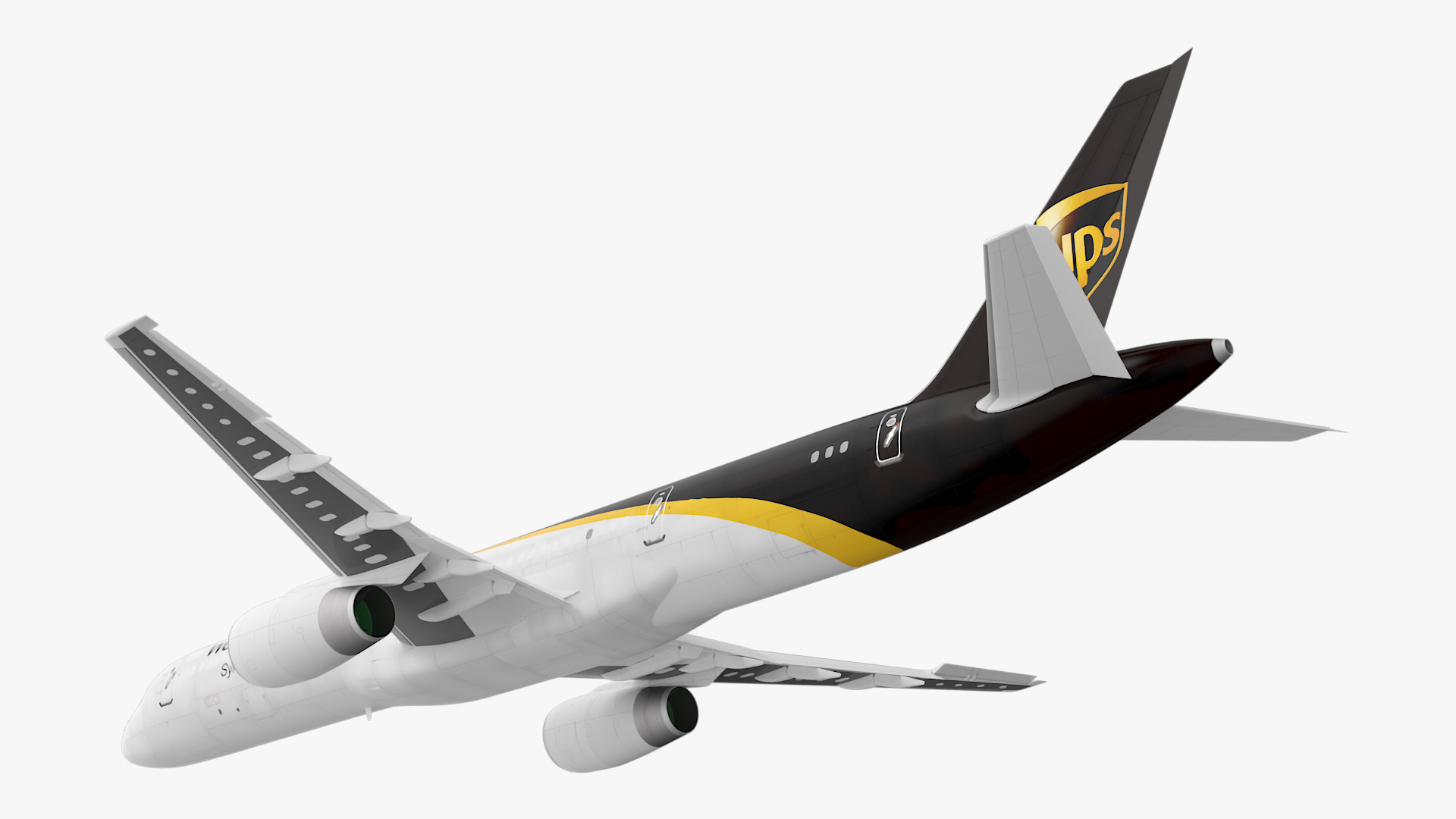 3D UPS Boeing 767 Cargo Plane Rigged model