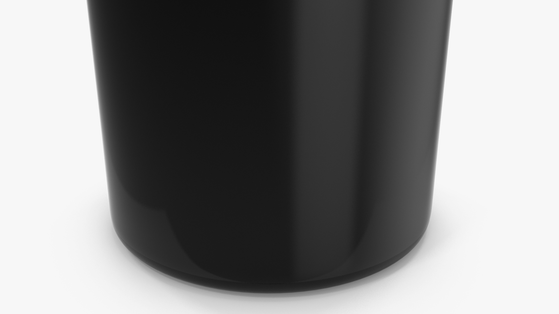 3D model Little Round Black Plastic Jar