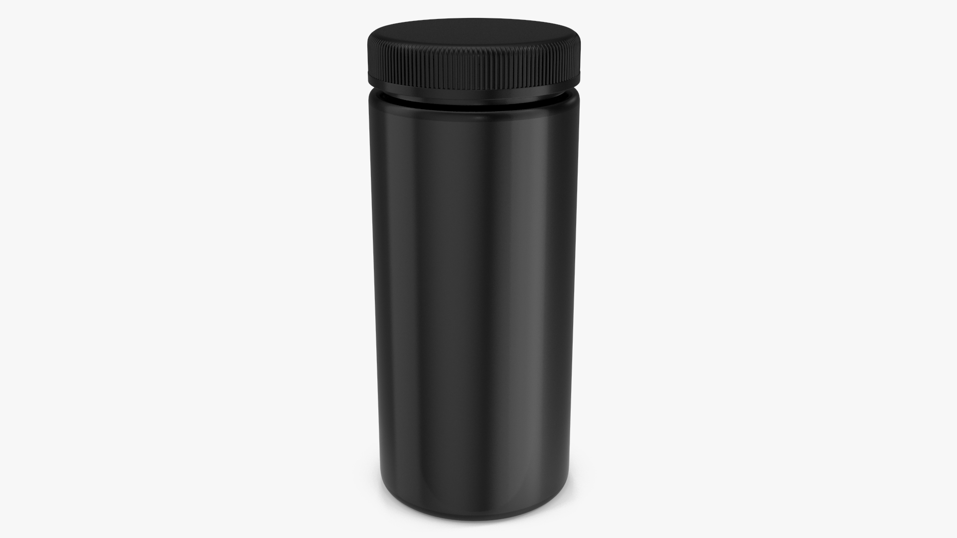 3D model Little Round Black Plastic Jar