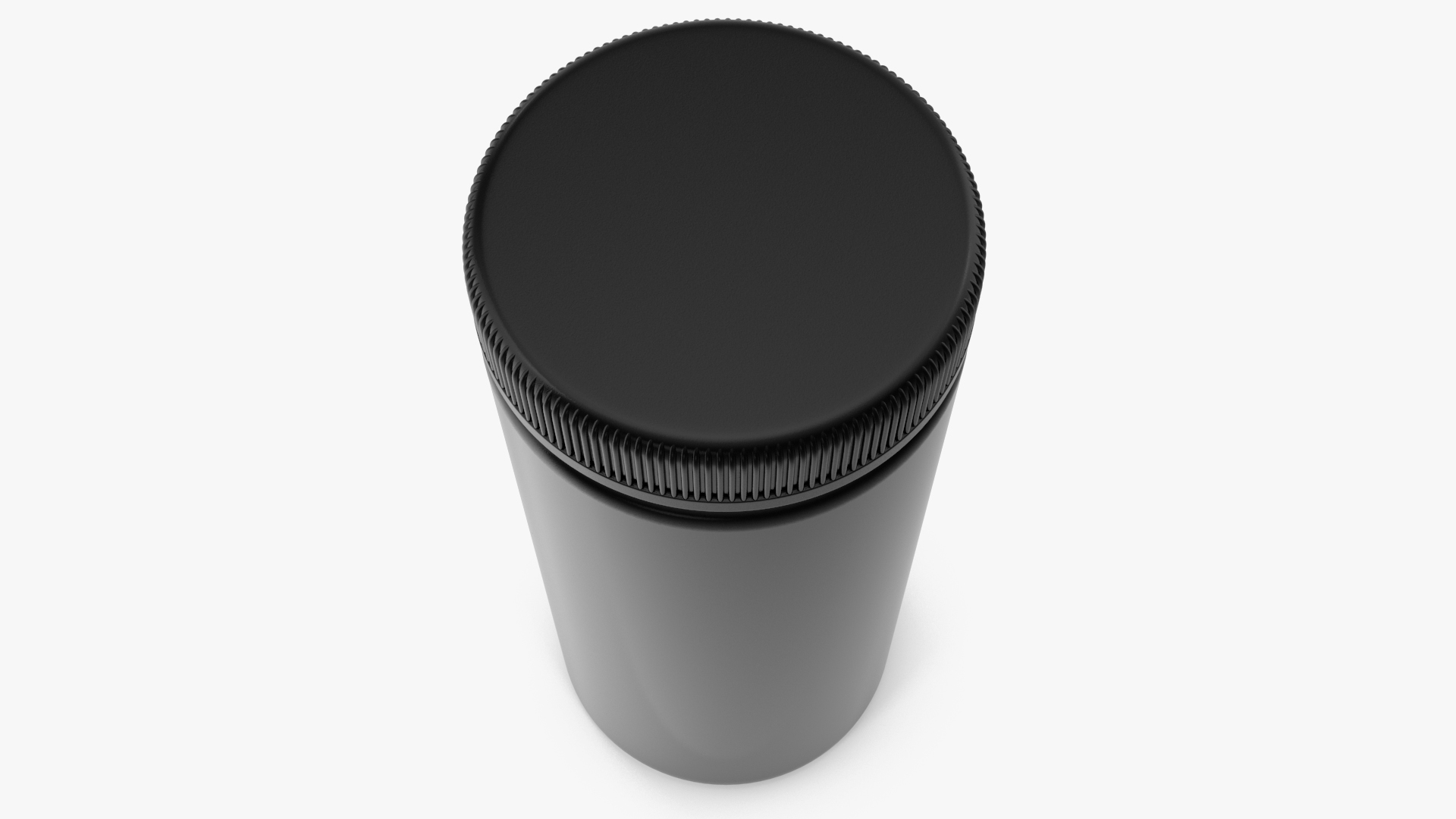 3D model Little Round Black Plastic Jar