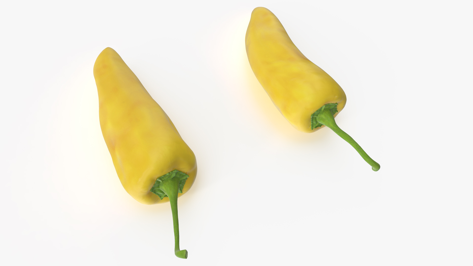 Yellow Chili Pepper 3D model