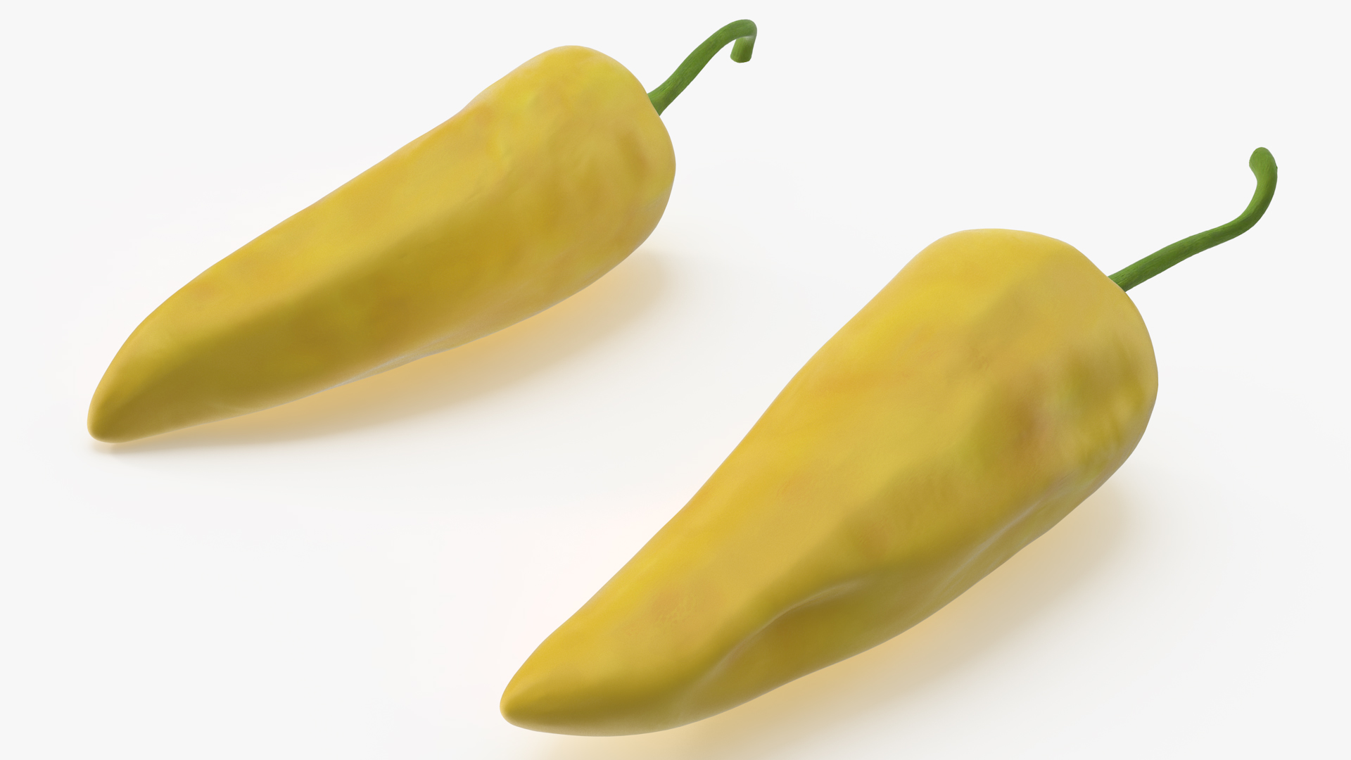 Yellow Chili Pepper 3D model