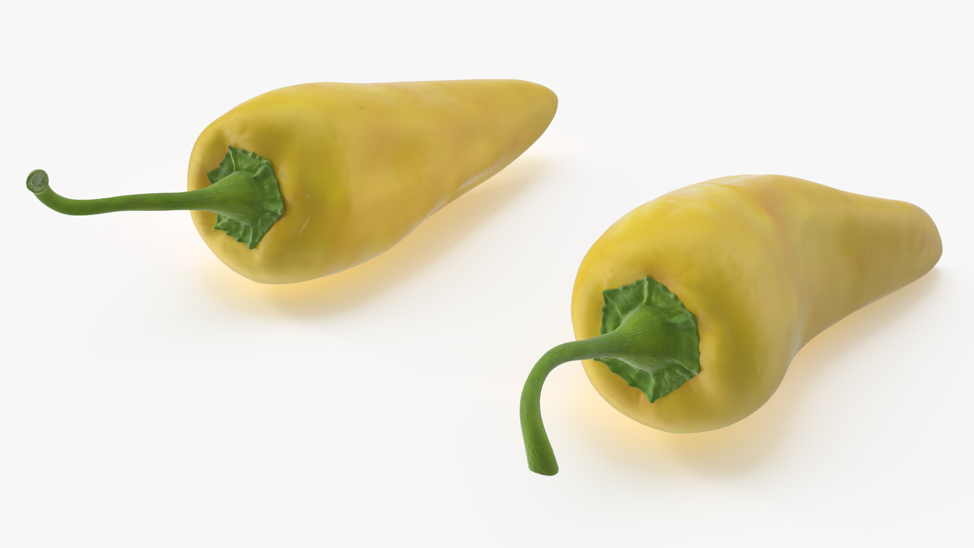 Yellow Chili Pepper 3D model