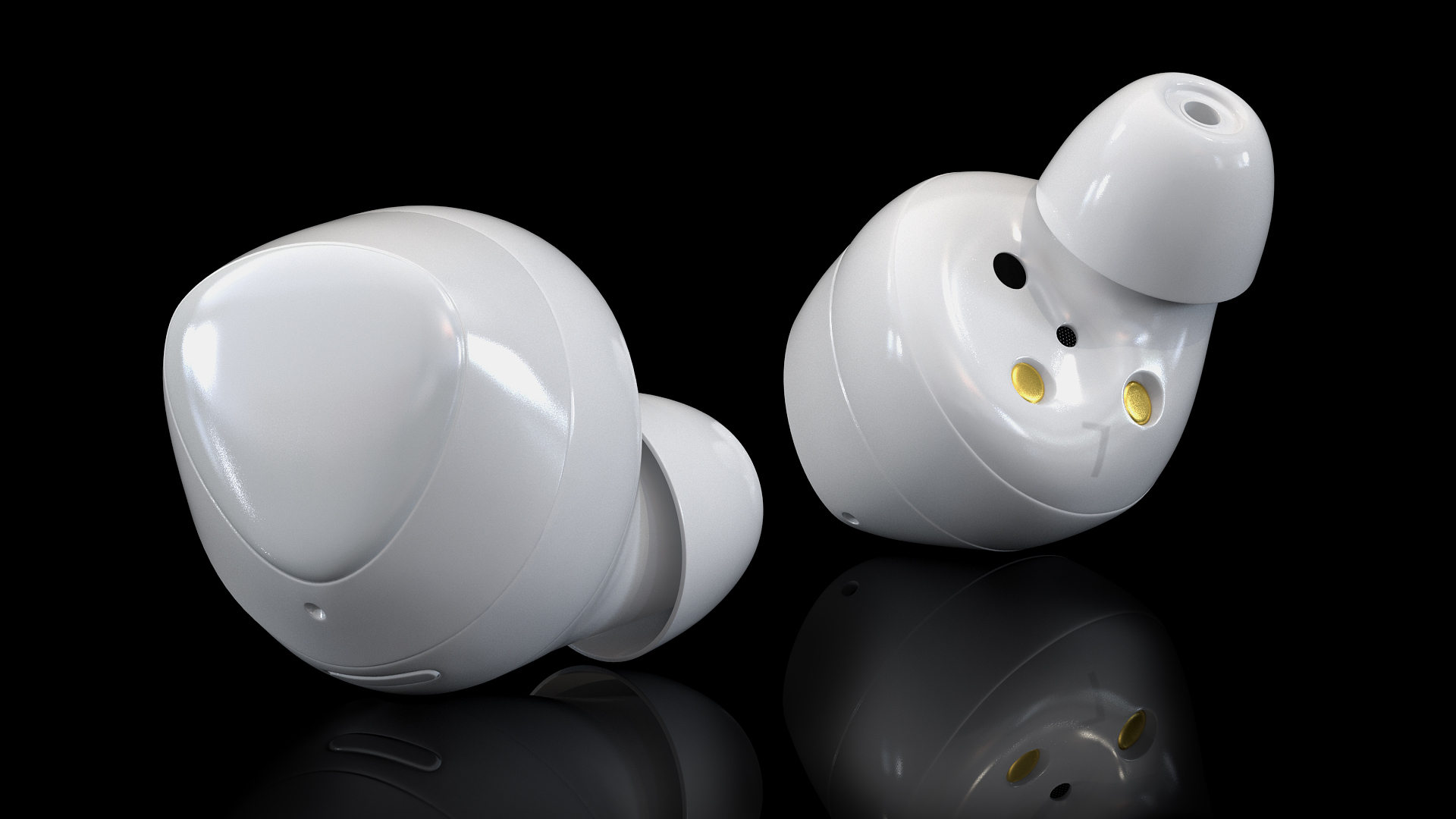 Samsung Galaxy Buds Plus with Charging Case White 3D model