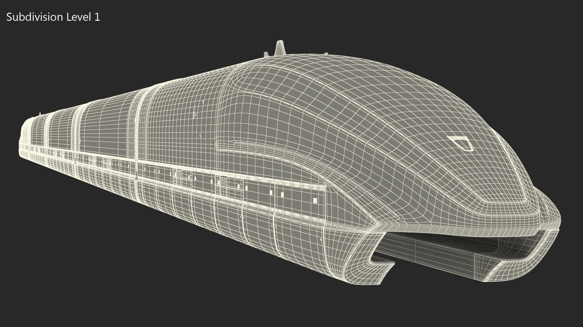 3D China Railway Maglev Train