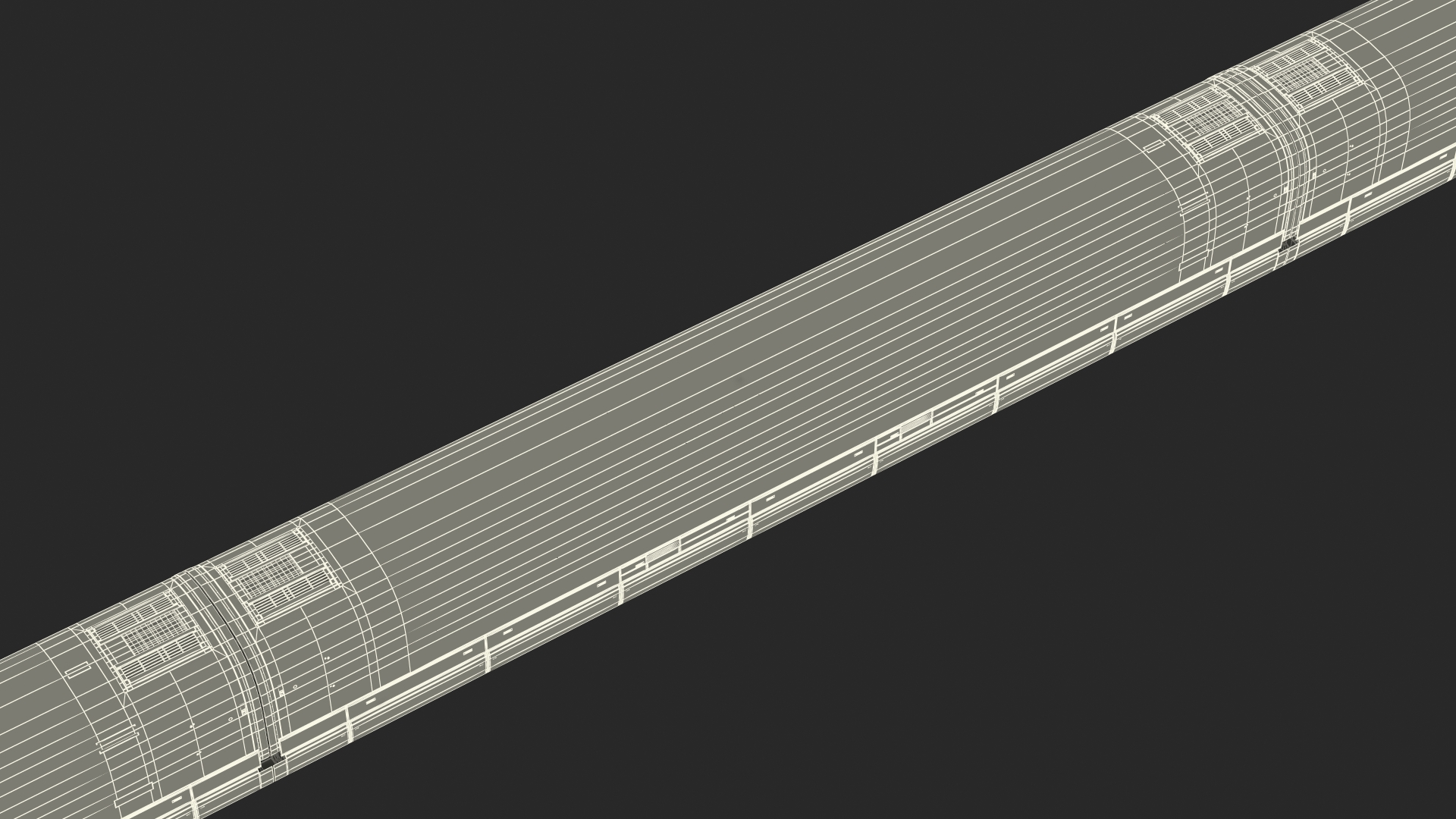 3D China Railway Maglev Train