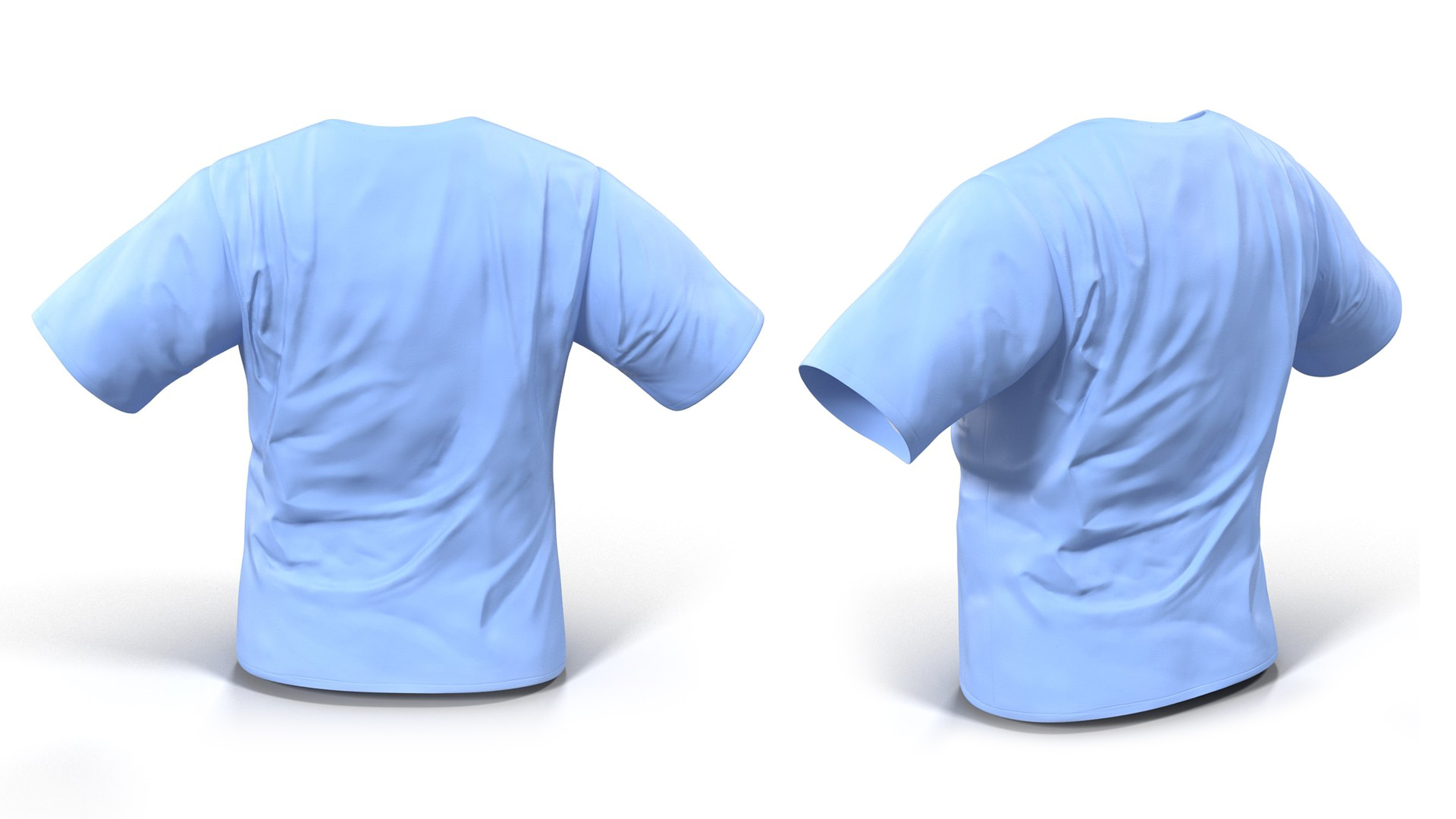 Surgeon Blue Scrubs Shirt Blood Stained 3D model