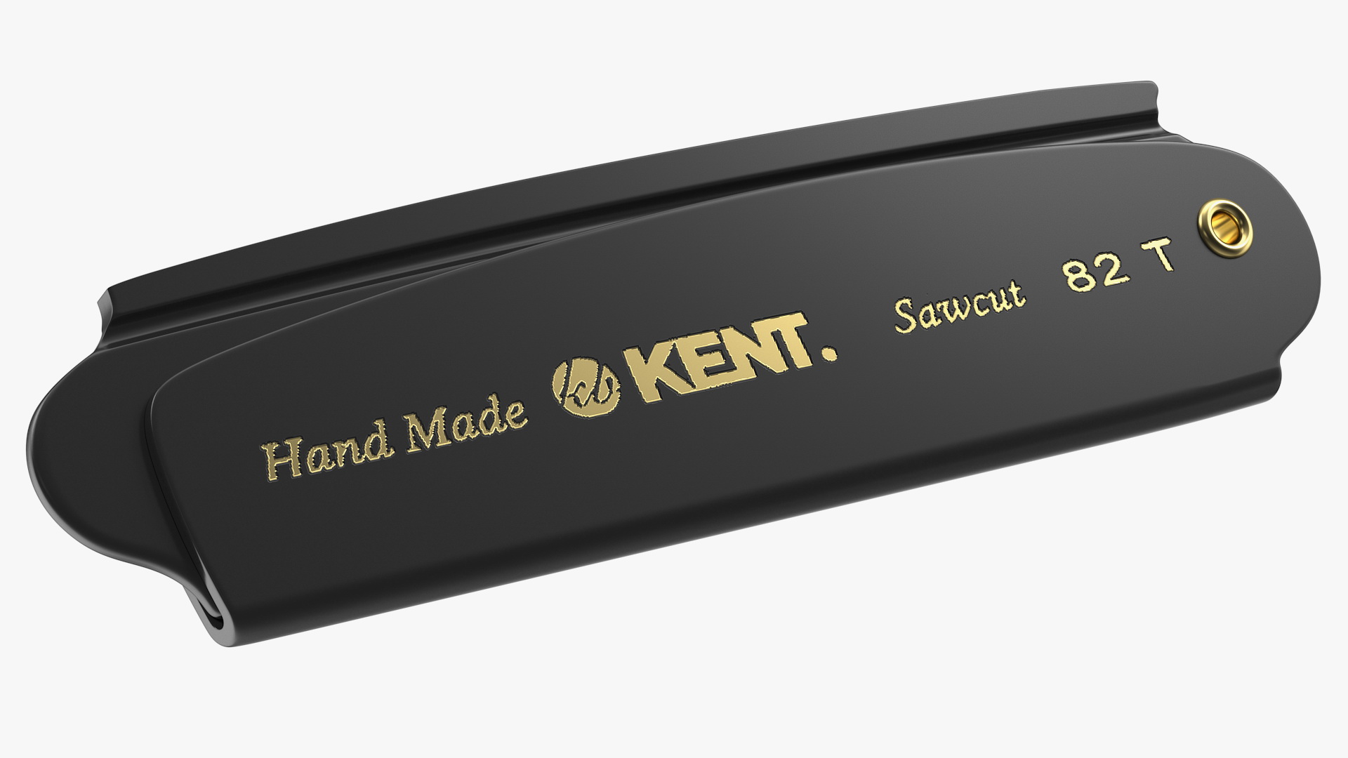 3D model Kent Folding Pocket Comb Black