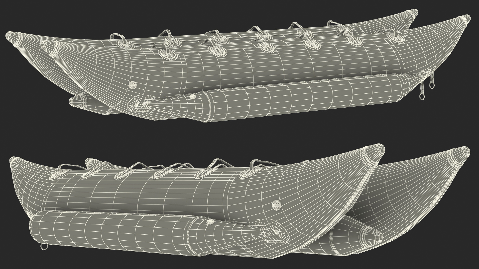 3D Banana Boat Double model