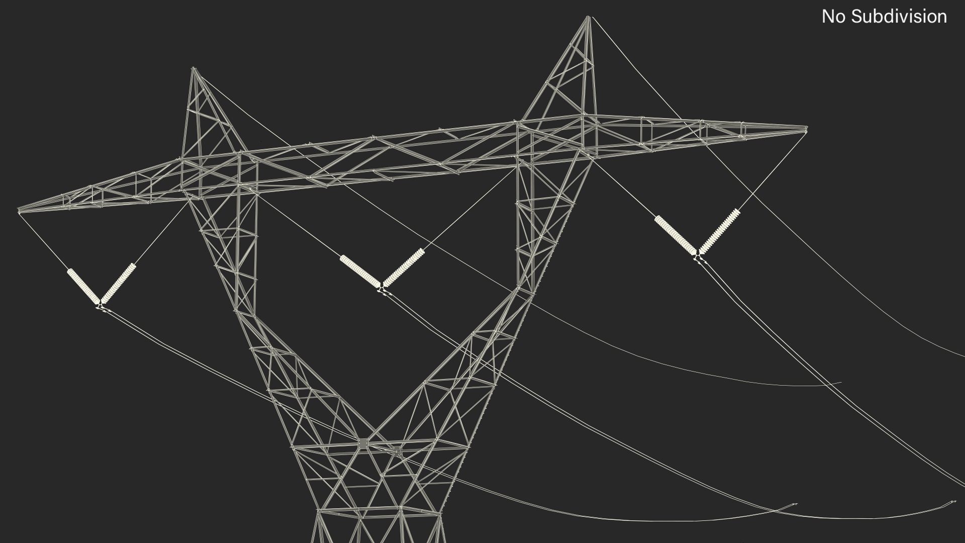 3D 500kV LST Transmission Tower model