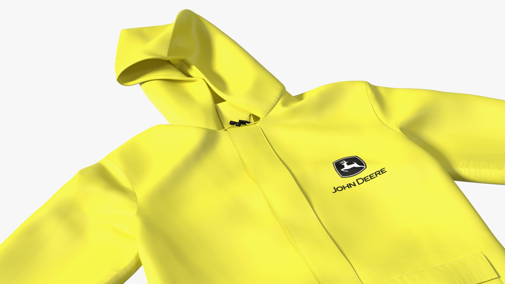 John Deere Safety Rain Suit Yellow 3D model