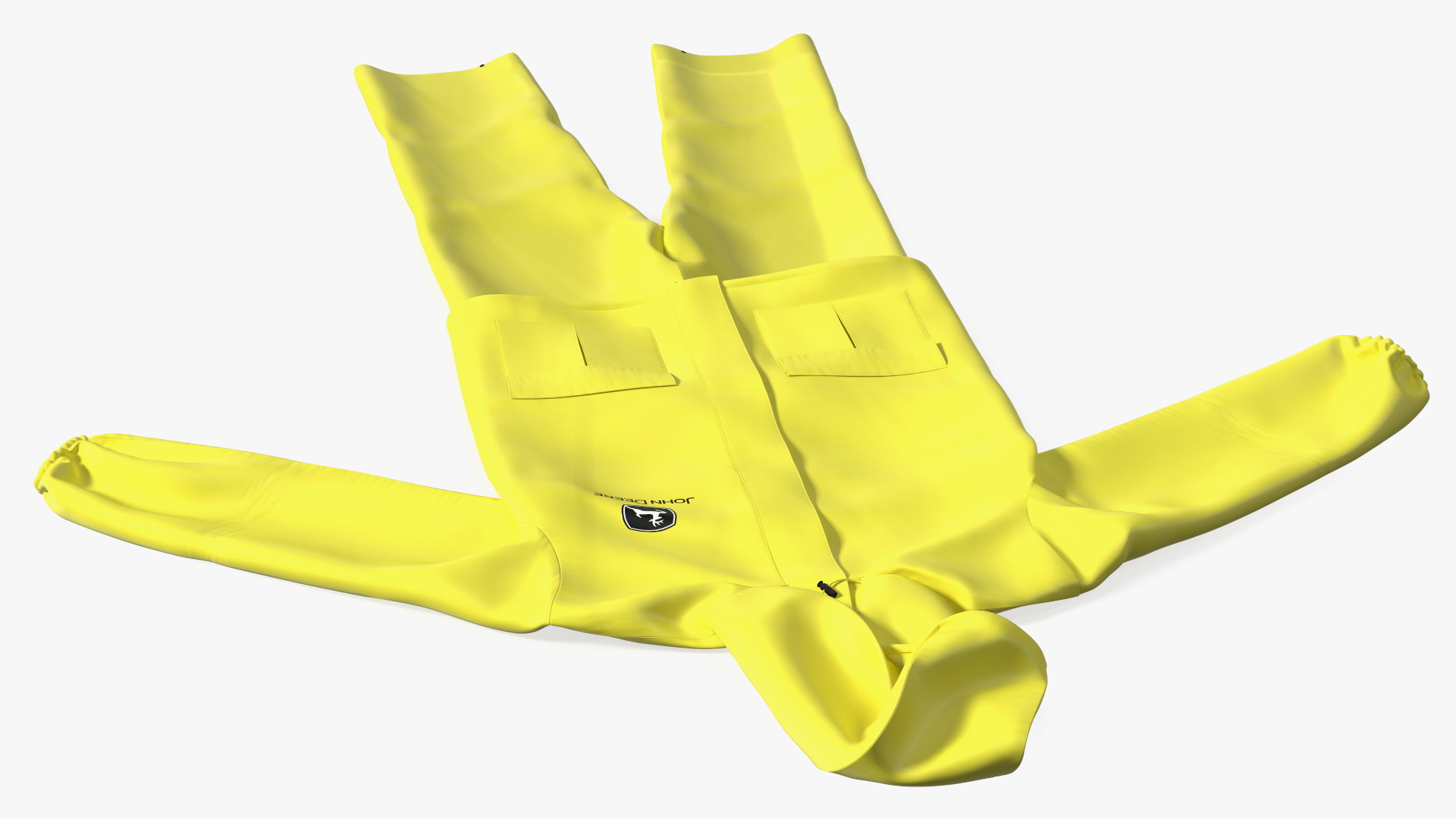 John Deere Safety Rain Suit Yellow 3D model