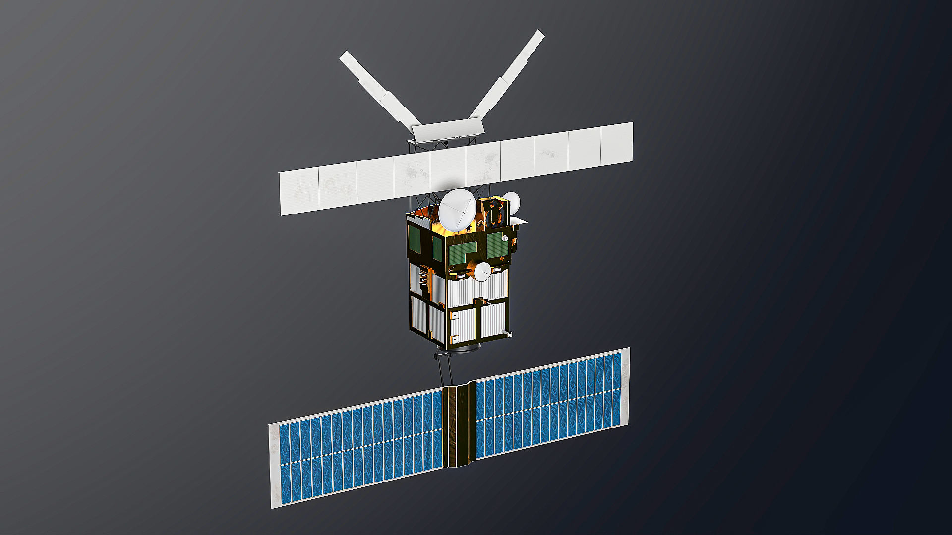 3D Geostationary Communication Satellite ERS-2 model