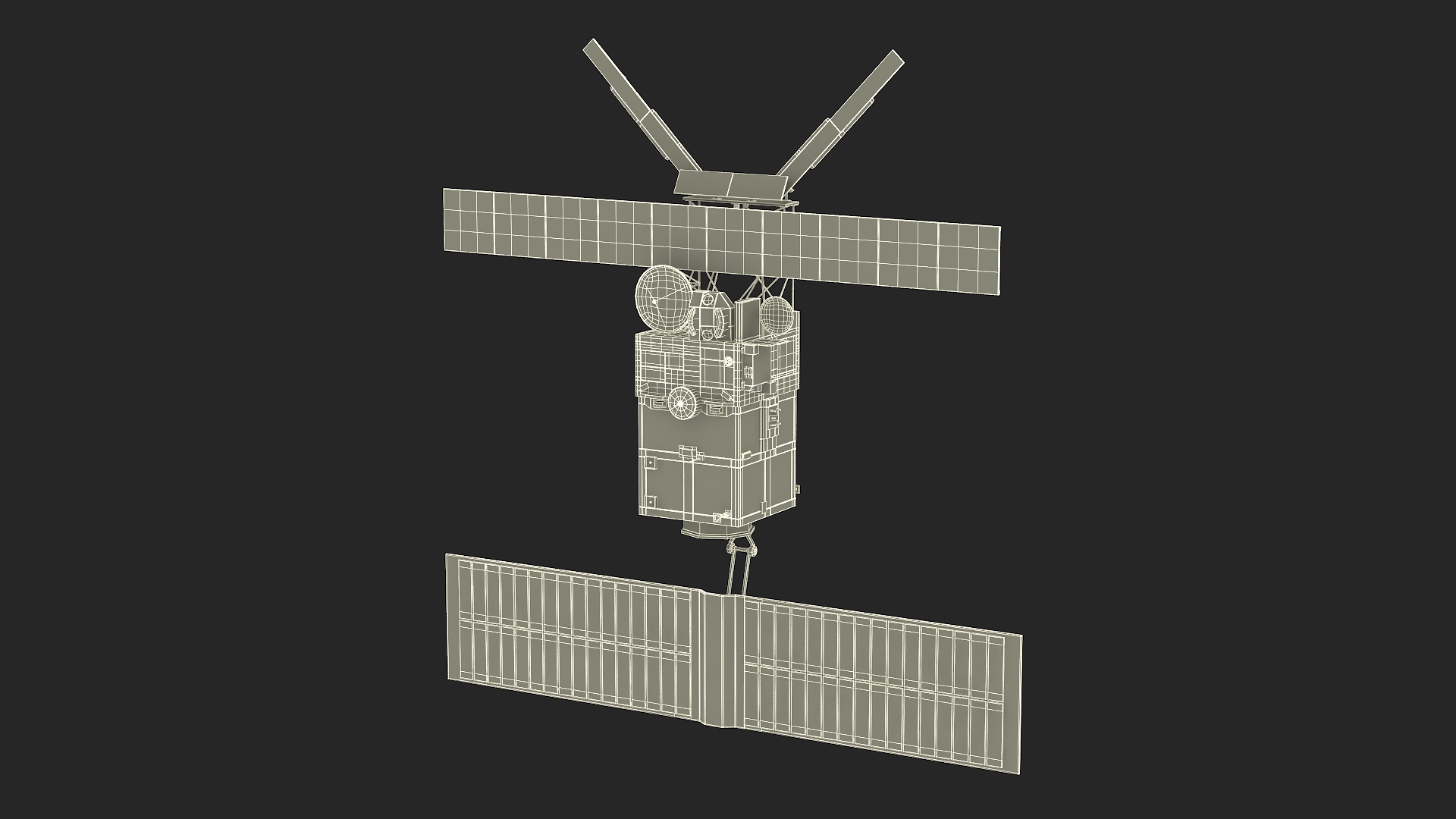 3D Geostationary Communication Satellite ERS-2 model