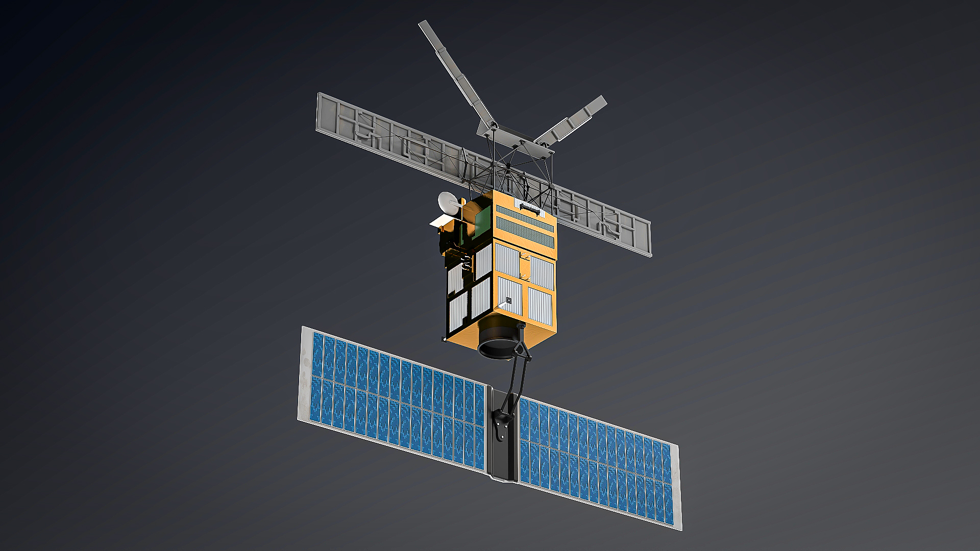 3D Geostationary Communication Satellite ERS-2 model