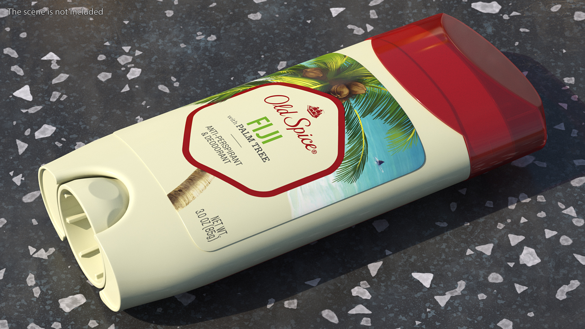 Old Spice Deodorant for Men Fiji Opened 3D model