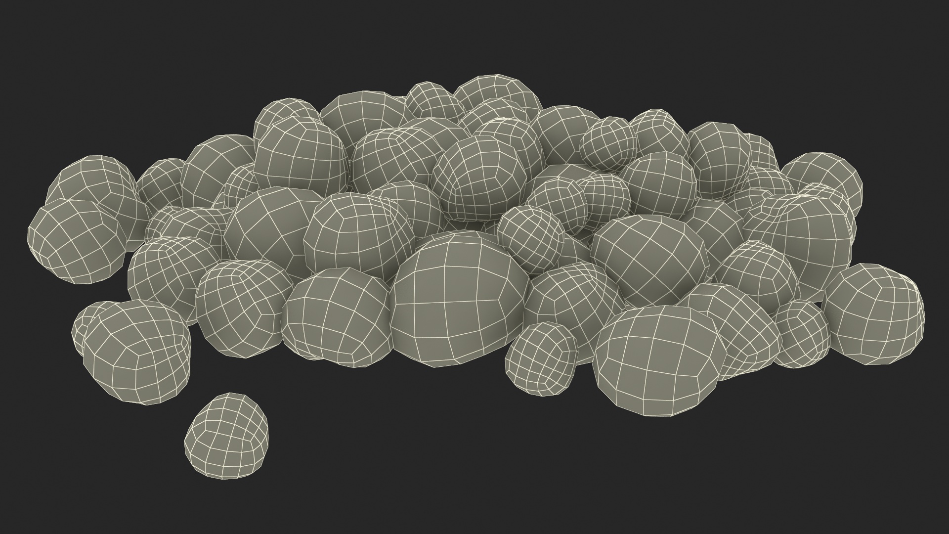 3D model Small Pile of Little Hail