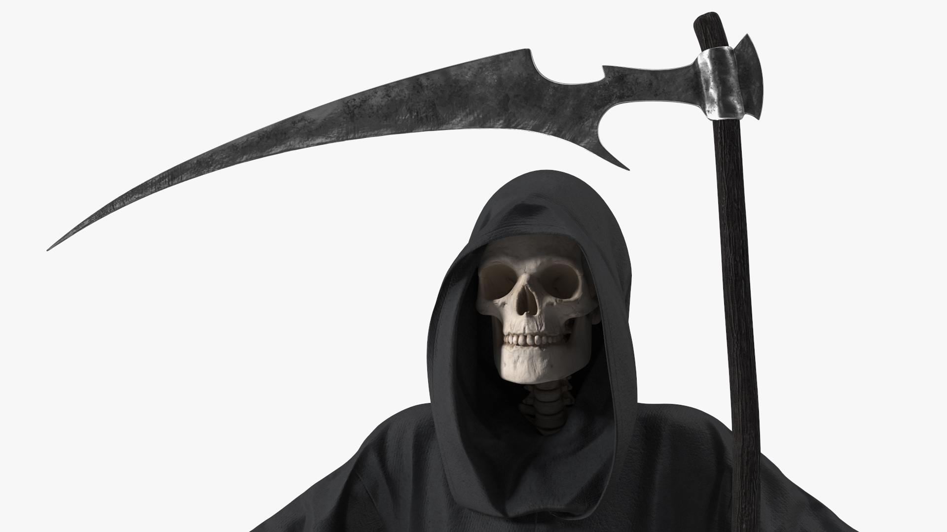 3D Death Character with Scythe Set