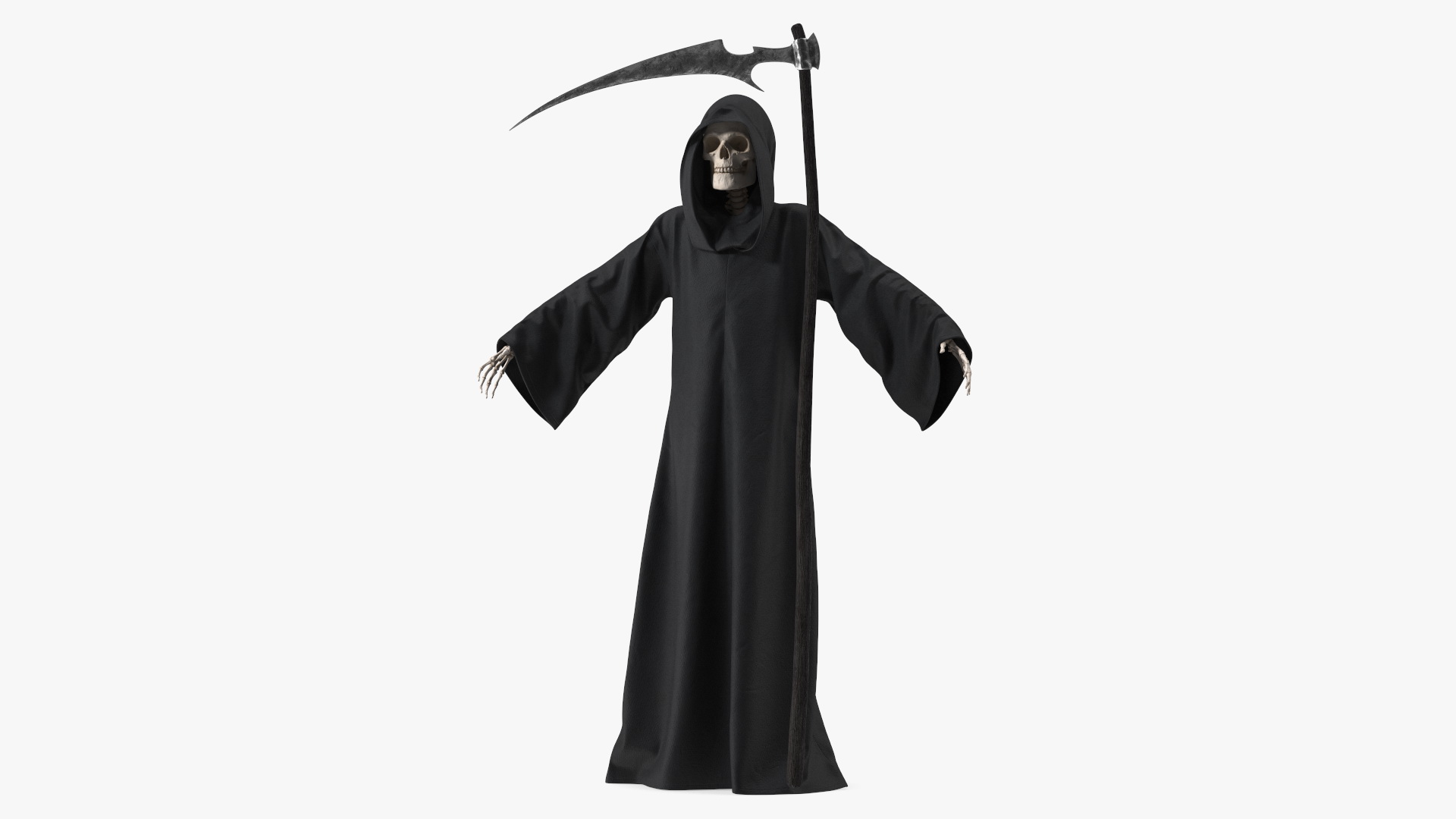 3D Death Character with Scythe Set