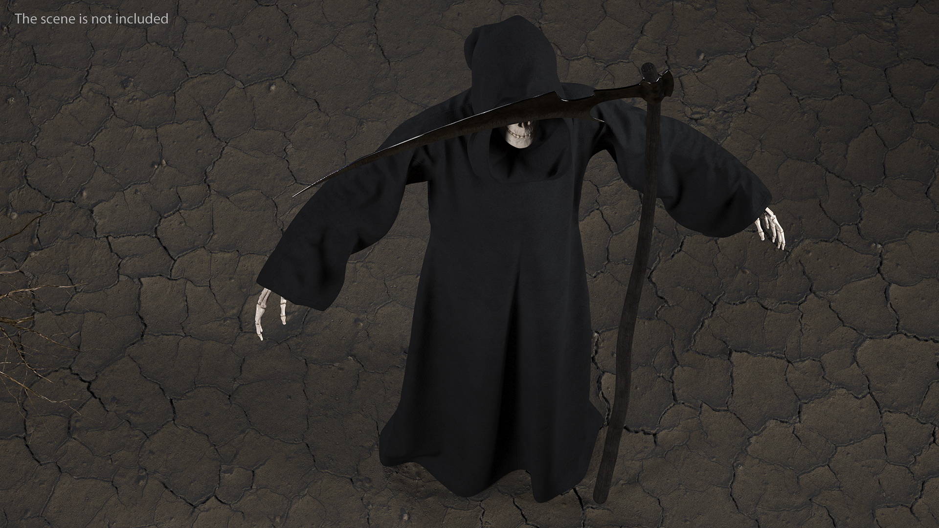 3D Death Character with Scythe Set